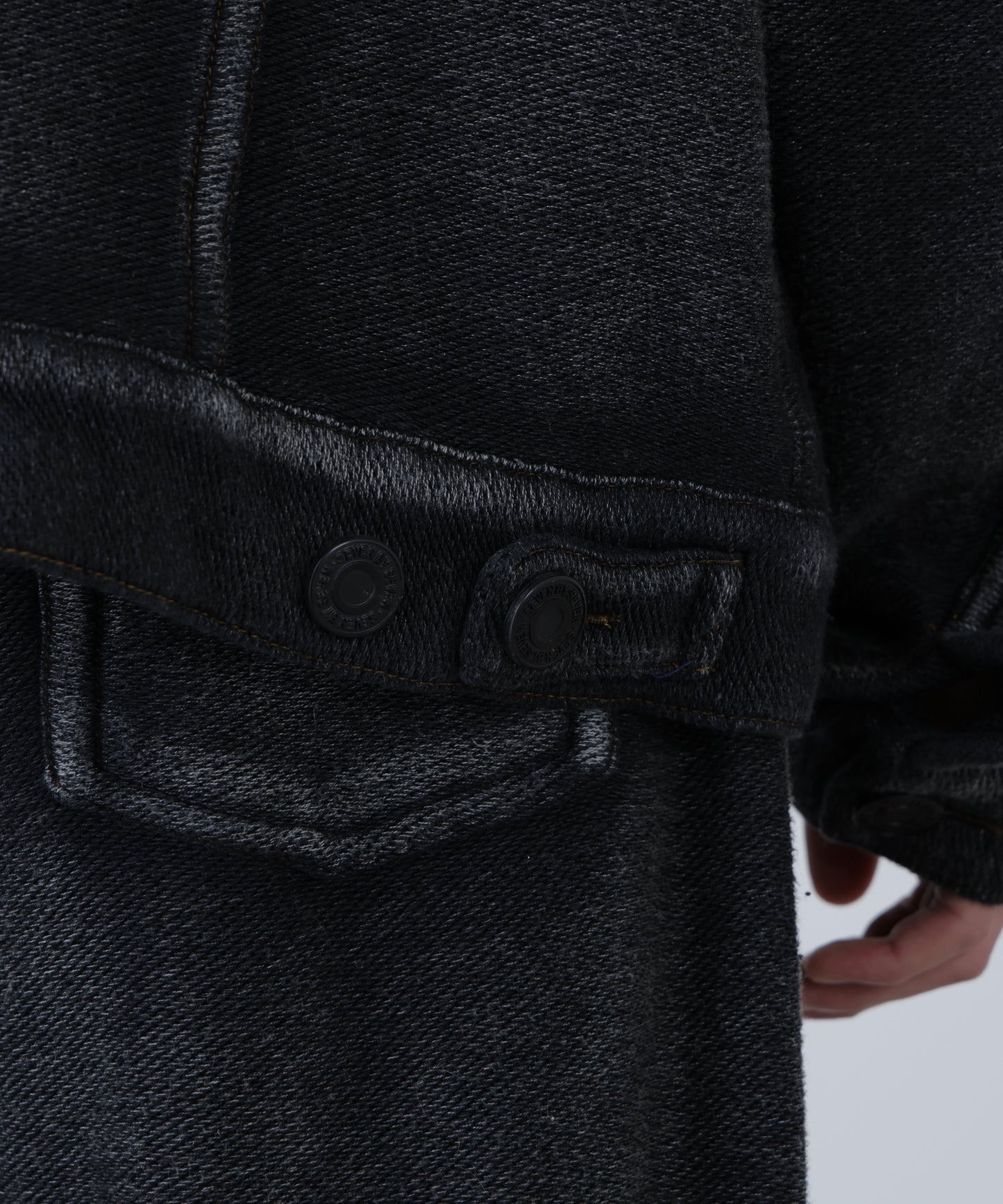 3RD TYPE WASHED KNIT JACKET ‐Indigo yarn‐