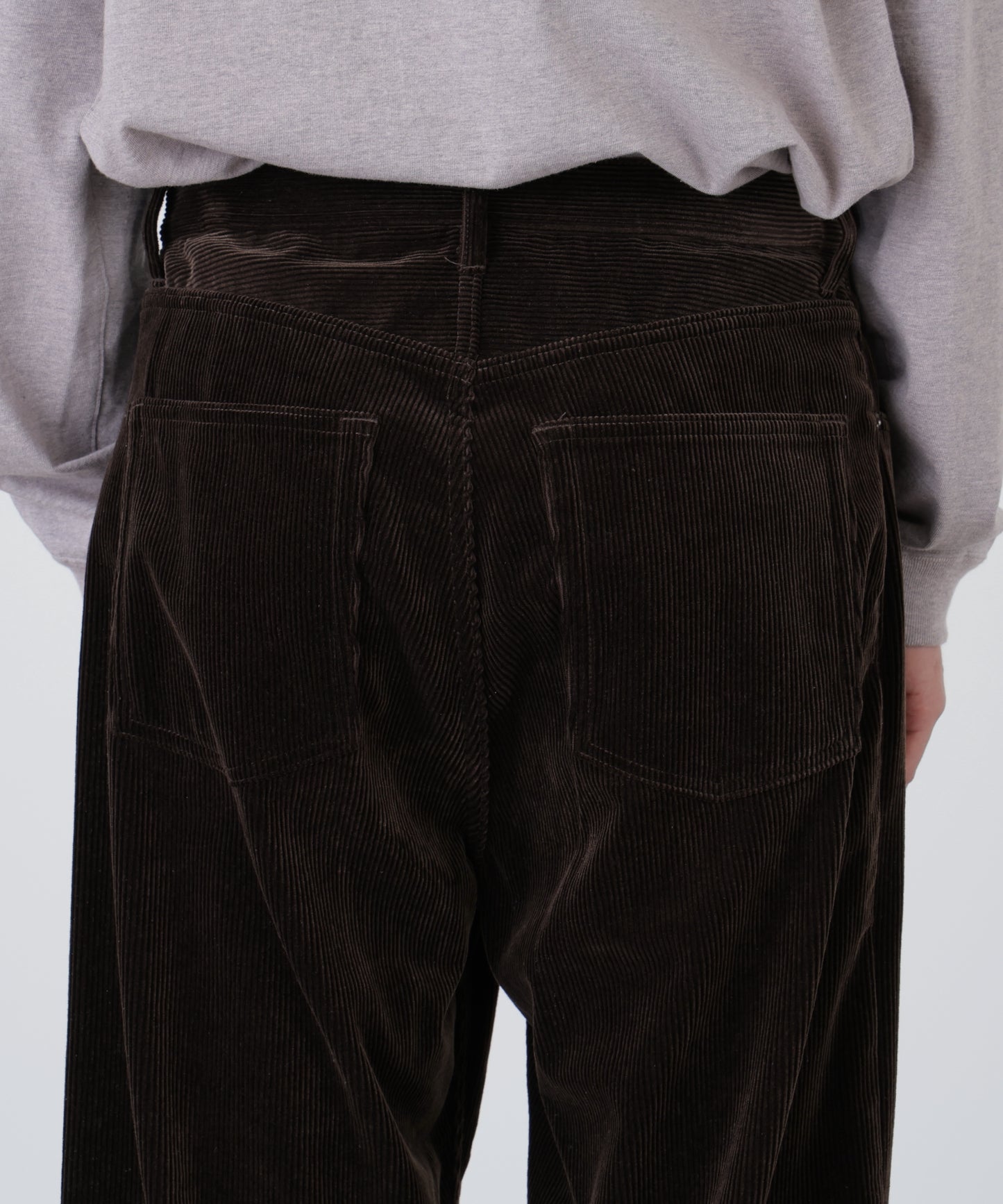 CORDUROY WIDE PANTS ‐Modal mix‐