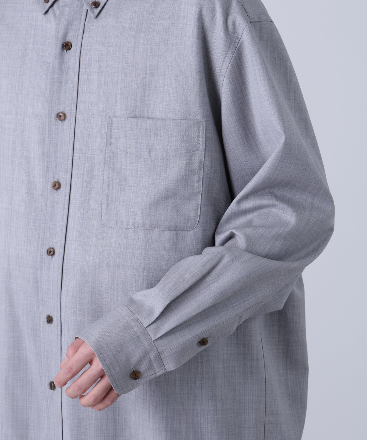 BUTTON DOWN SHIRTS ‐Super 140's Wool‐