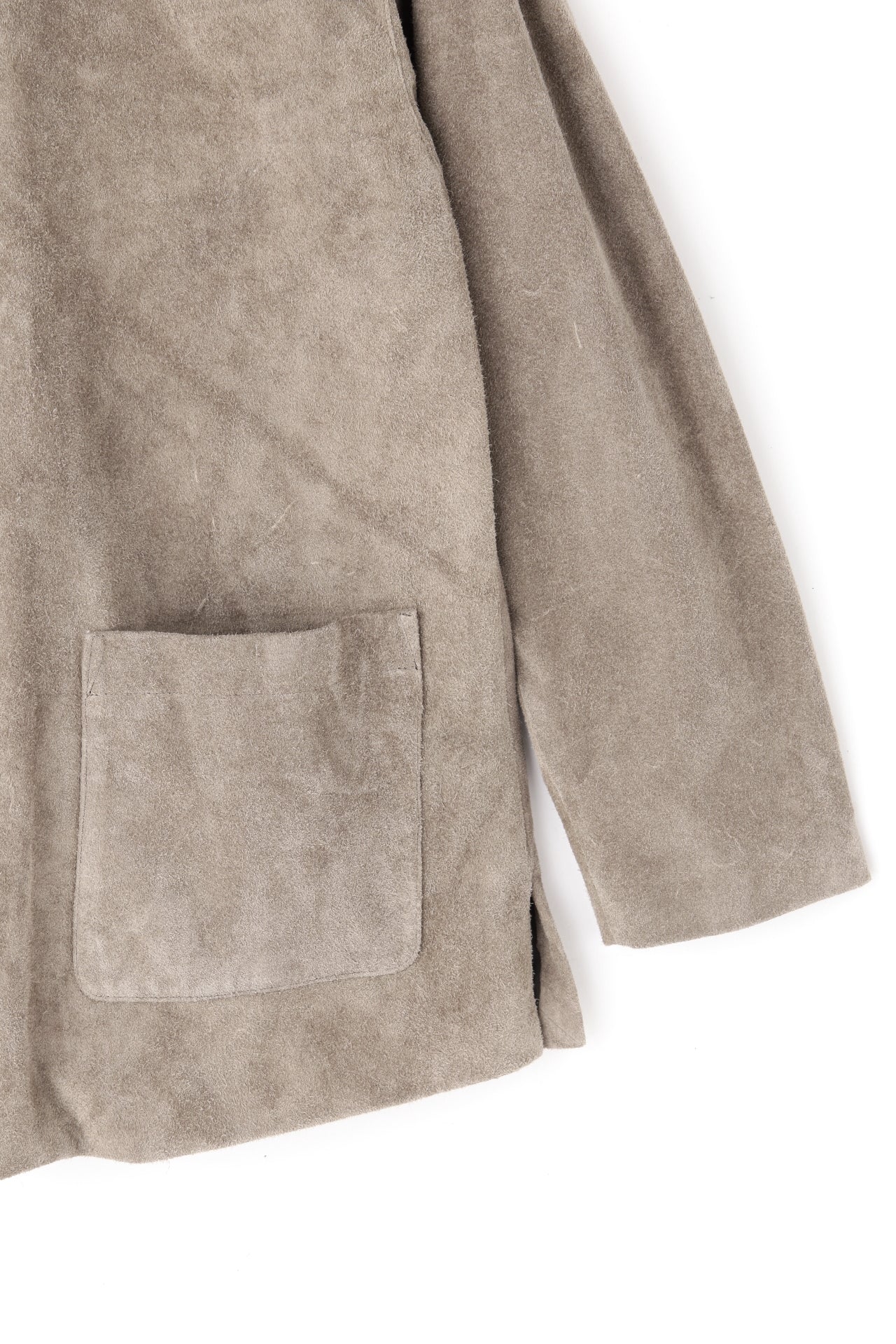 SUEDE LEATHER BLOUSON -Cow leather-