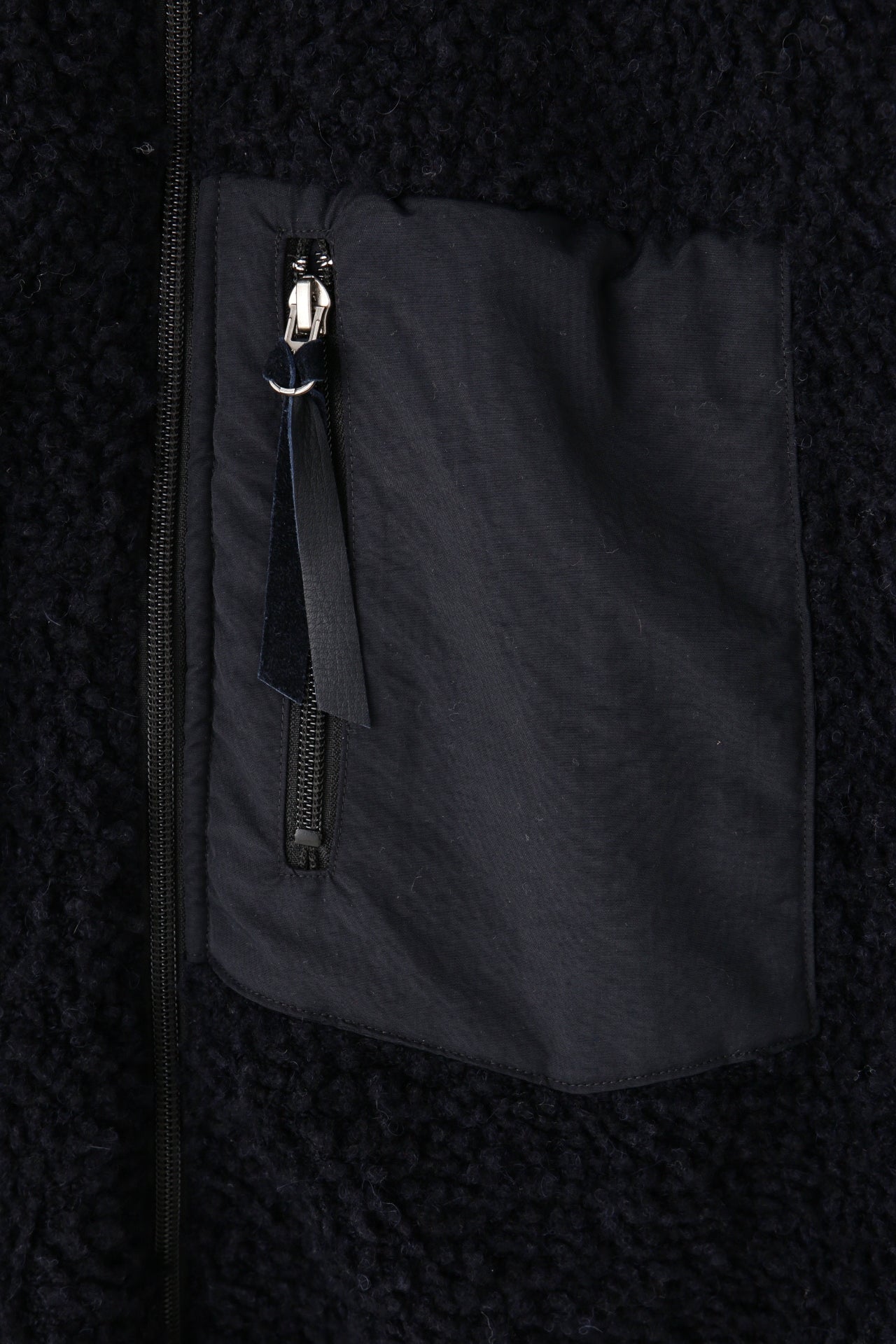 FULL ZIP KNIT BLOUSON -ALPACA/WOOL-