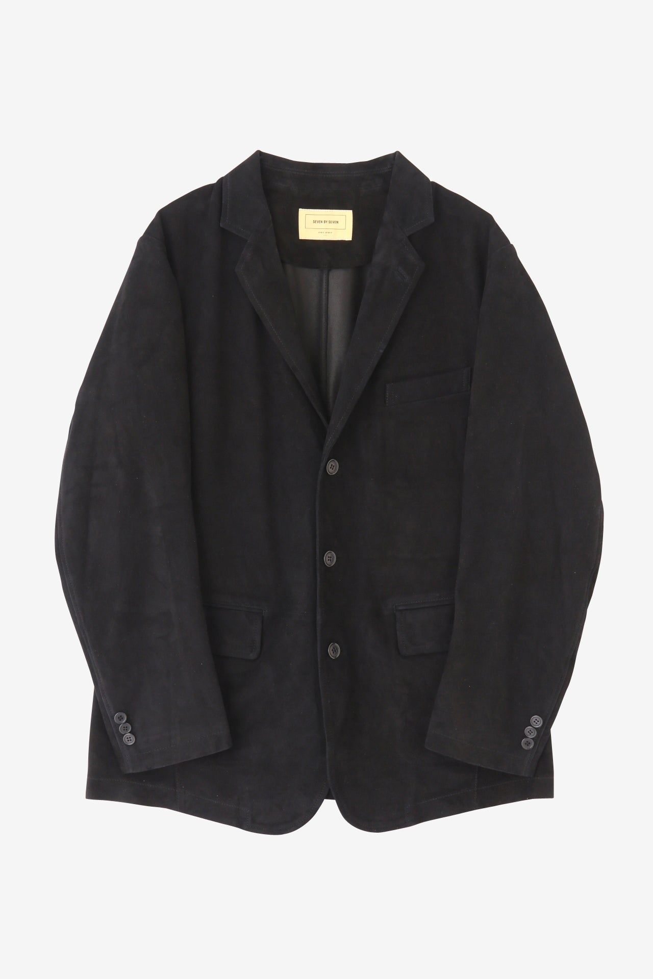 GOAT SUEDE LEATHER TAILORED JACKET