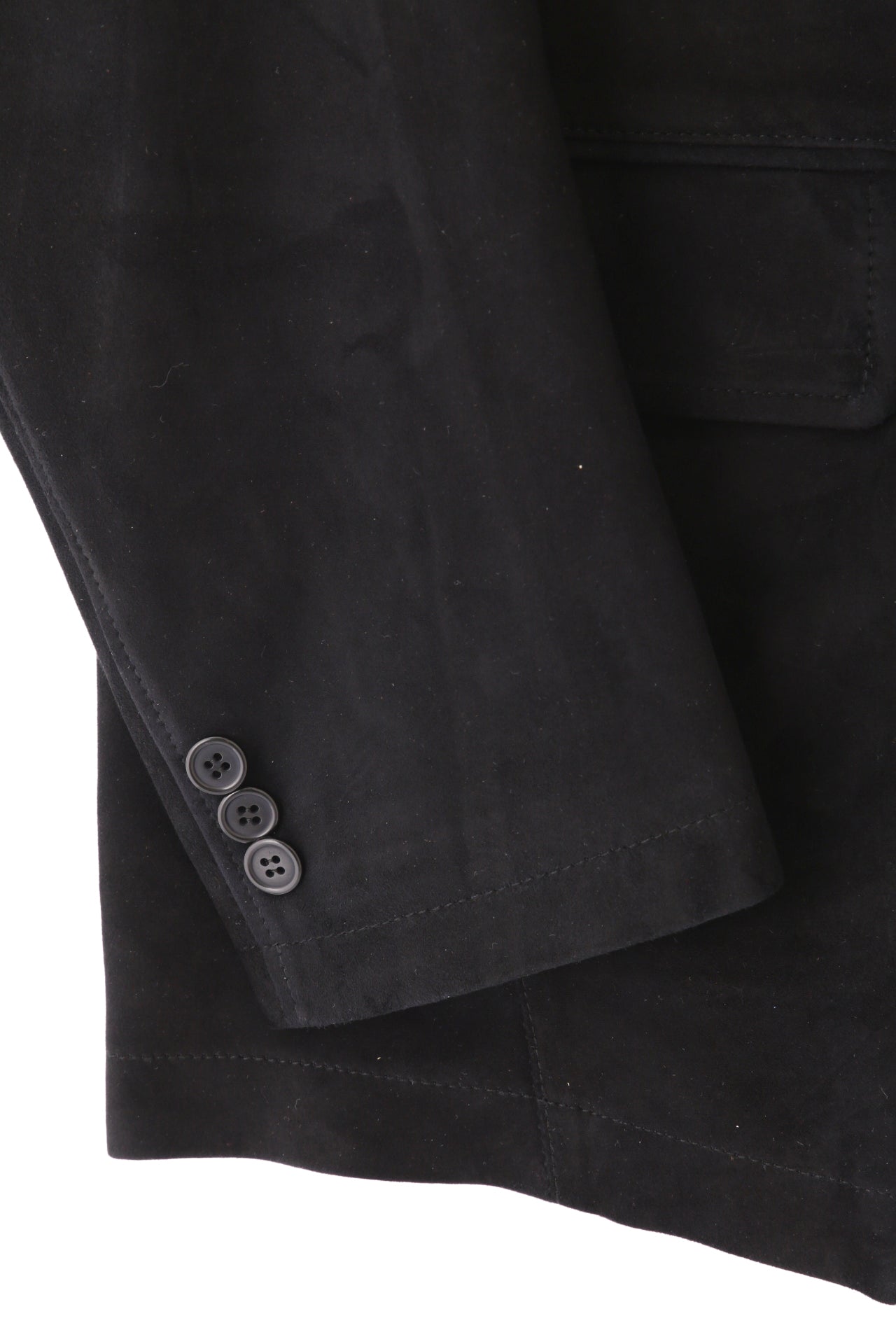 GOAT SUEDE LEATHER TAILORED JACKET
