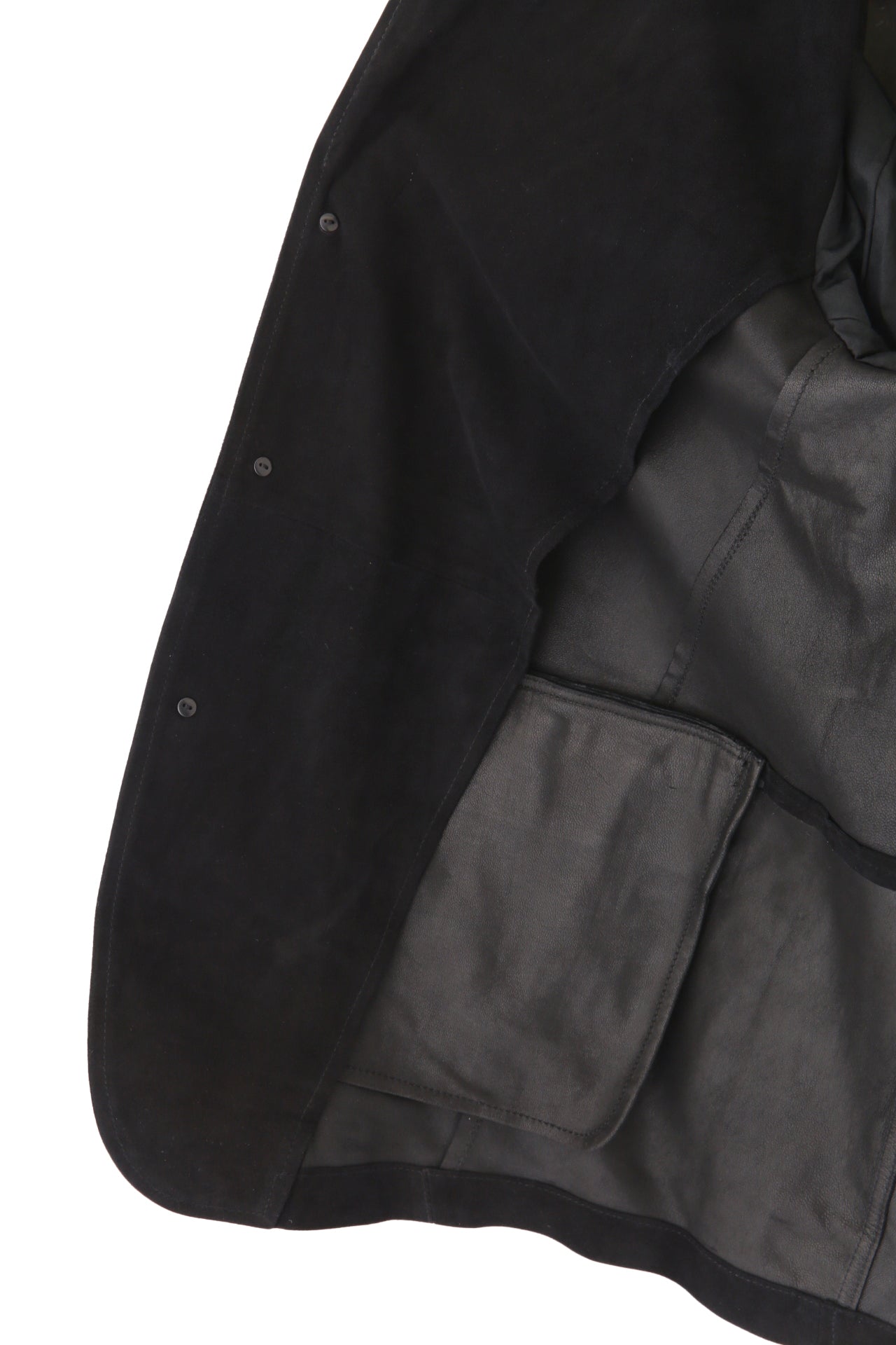 GOAT SUEDE LEATHER TAILORED JACKET