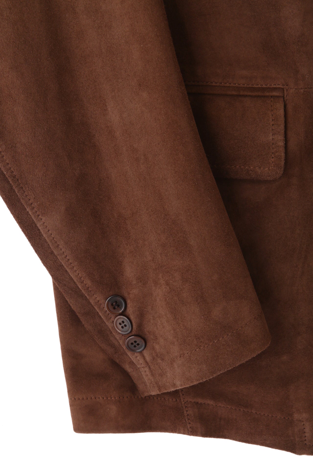 GOAT SUEDE LEATHER TAILORED JACKET