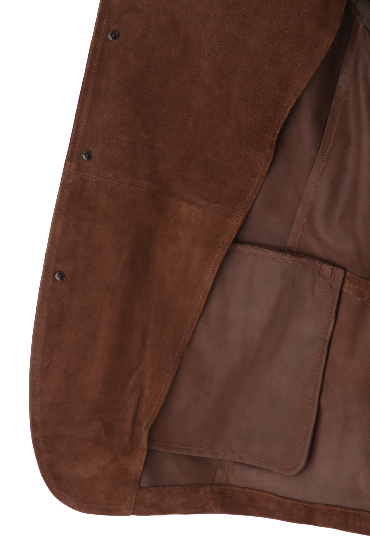GOAT SUEDE LEATHER TAILORED JACKET