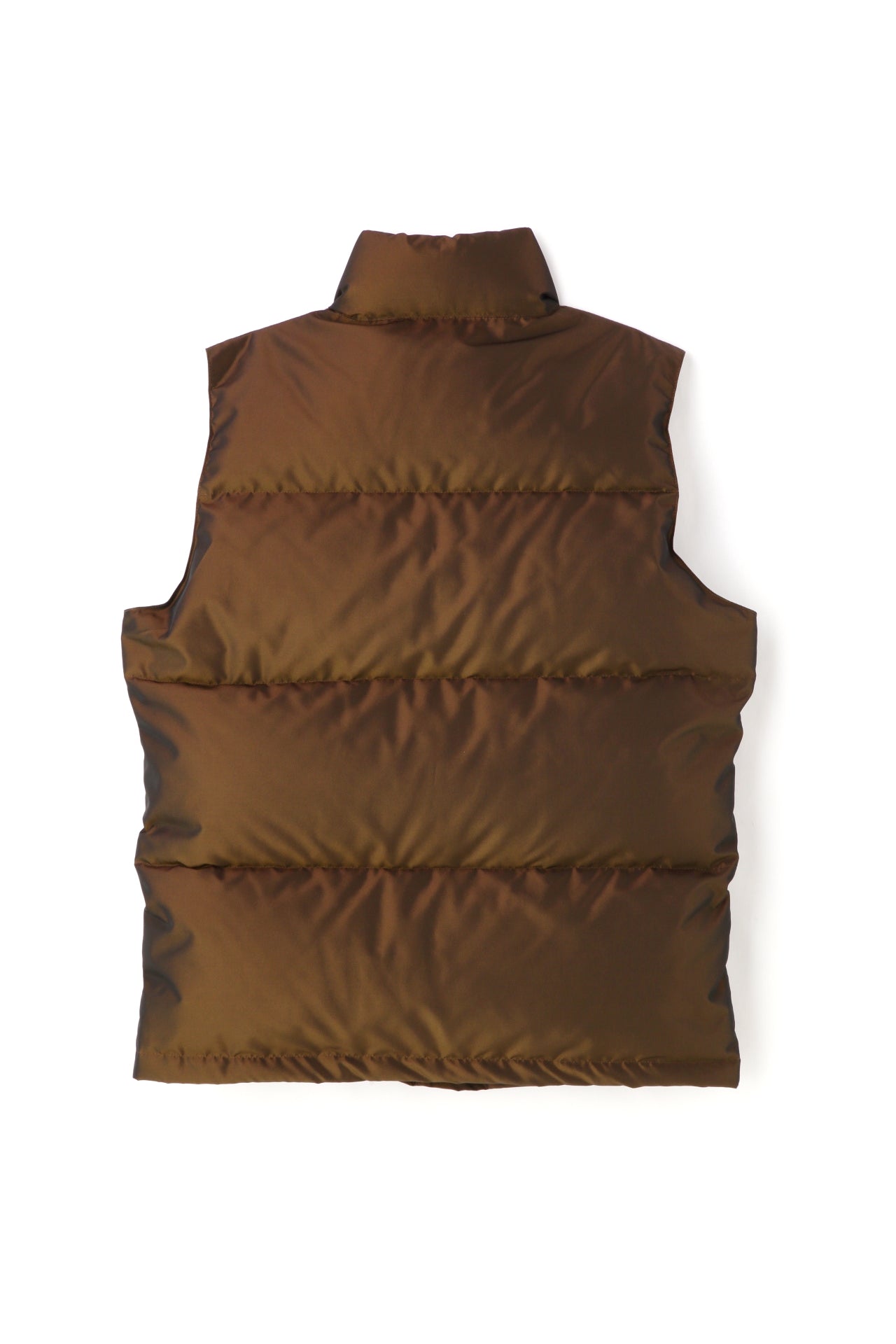 IRIDESCENT DOWN VEST -Polyester taffeta-