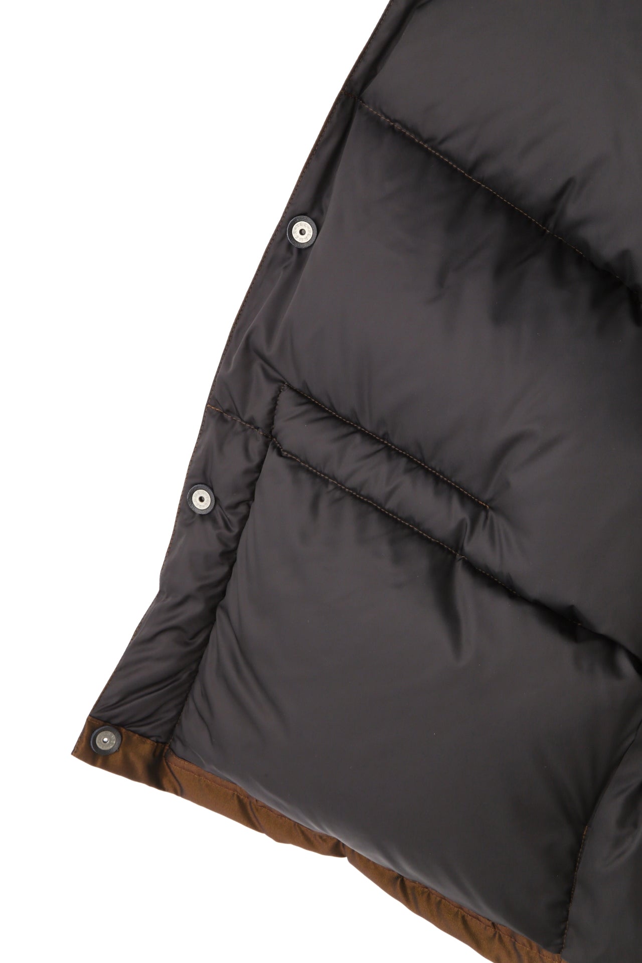 IRIDESCENT DOWN VEST -Polyester taffeta-