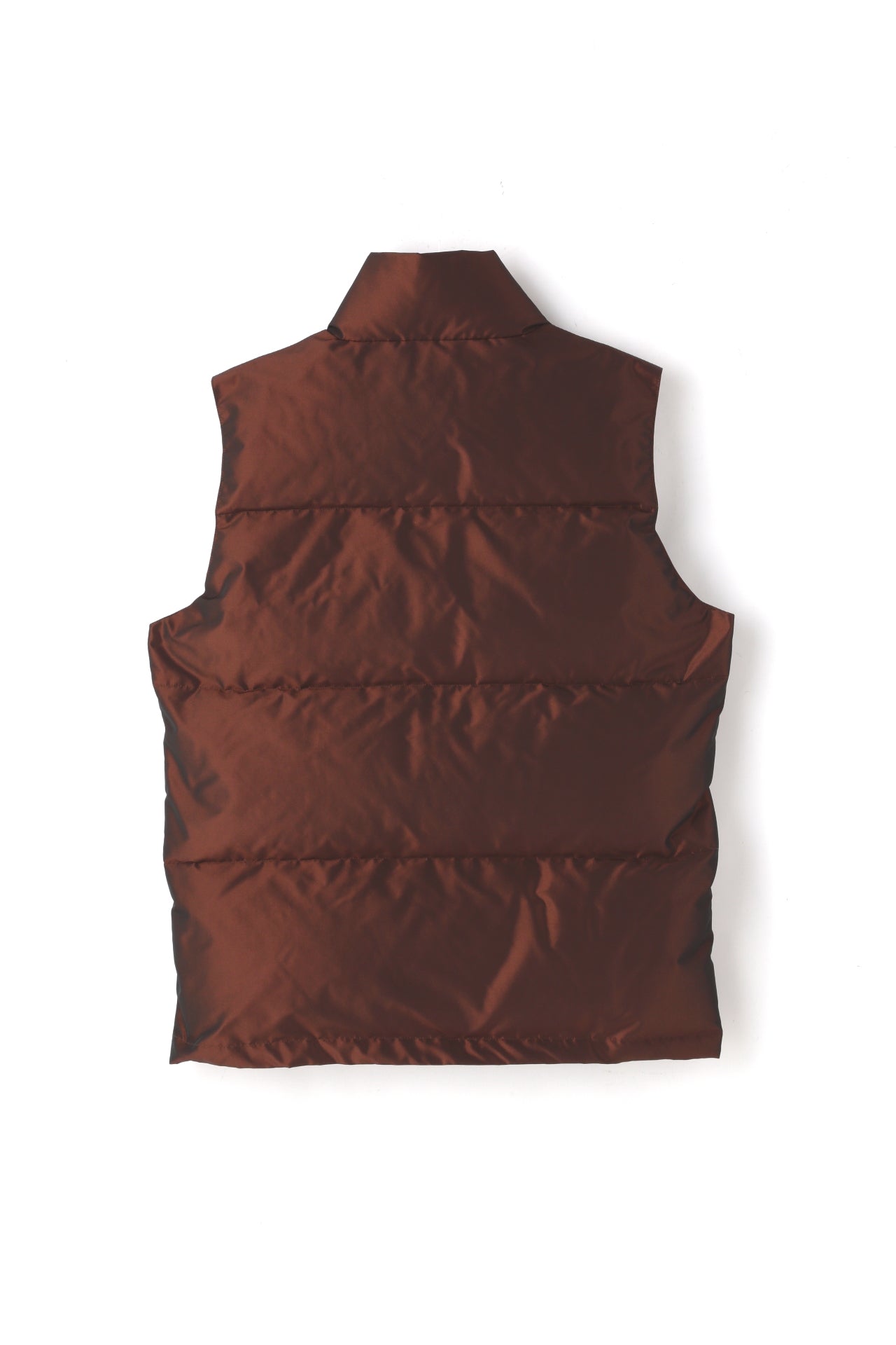 IRIDESCENT DOWN VEST -Polyester taffeta-