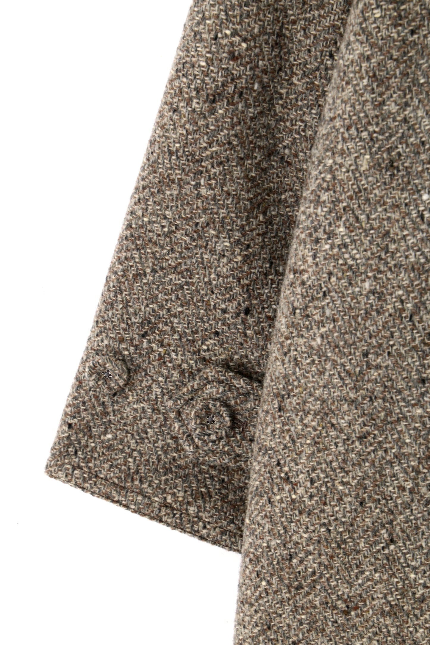 REVERSIBLE BAL COLLAR COAT - Lomond top herringbone -