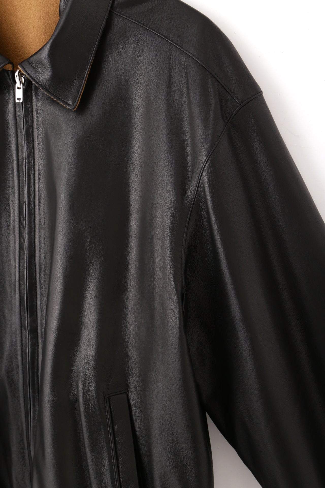 REVERSIBLE LEATHER BLOUSON