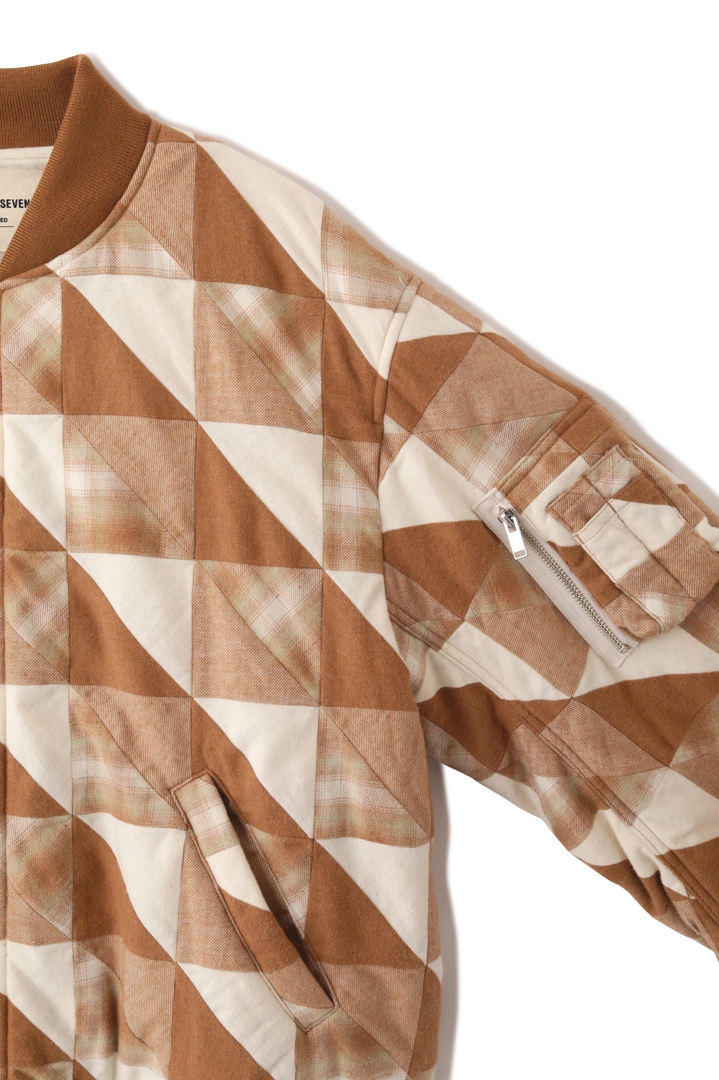 MA1 PATCHWORK BLOUSON -UNSTAINED ORGANIC COTTON-