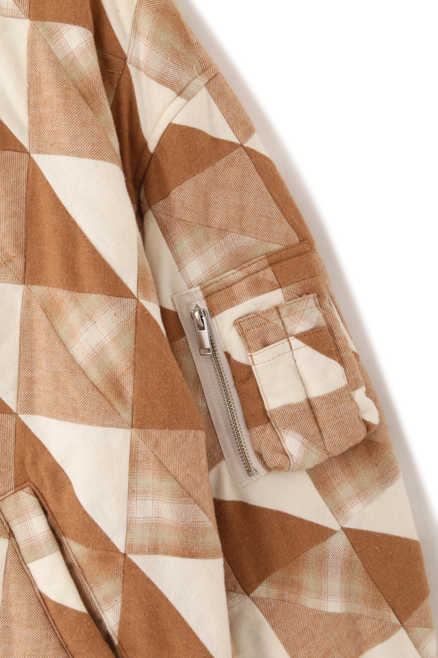 MA1 PATCHWORK BLOUSON -UNSTAINED ORGANIC COTTON-