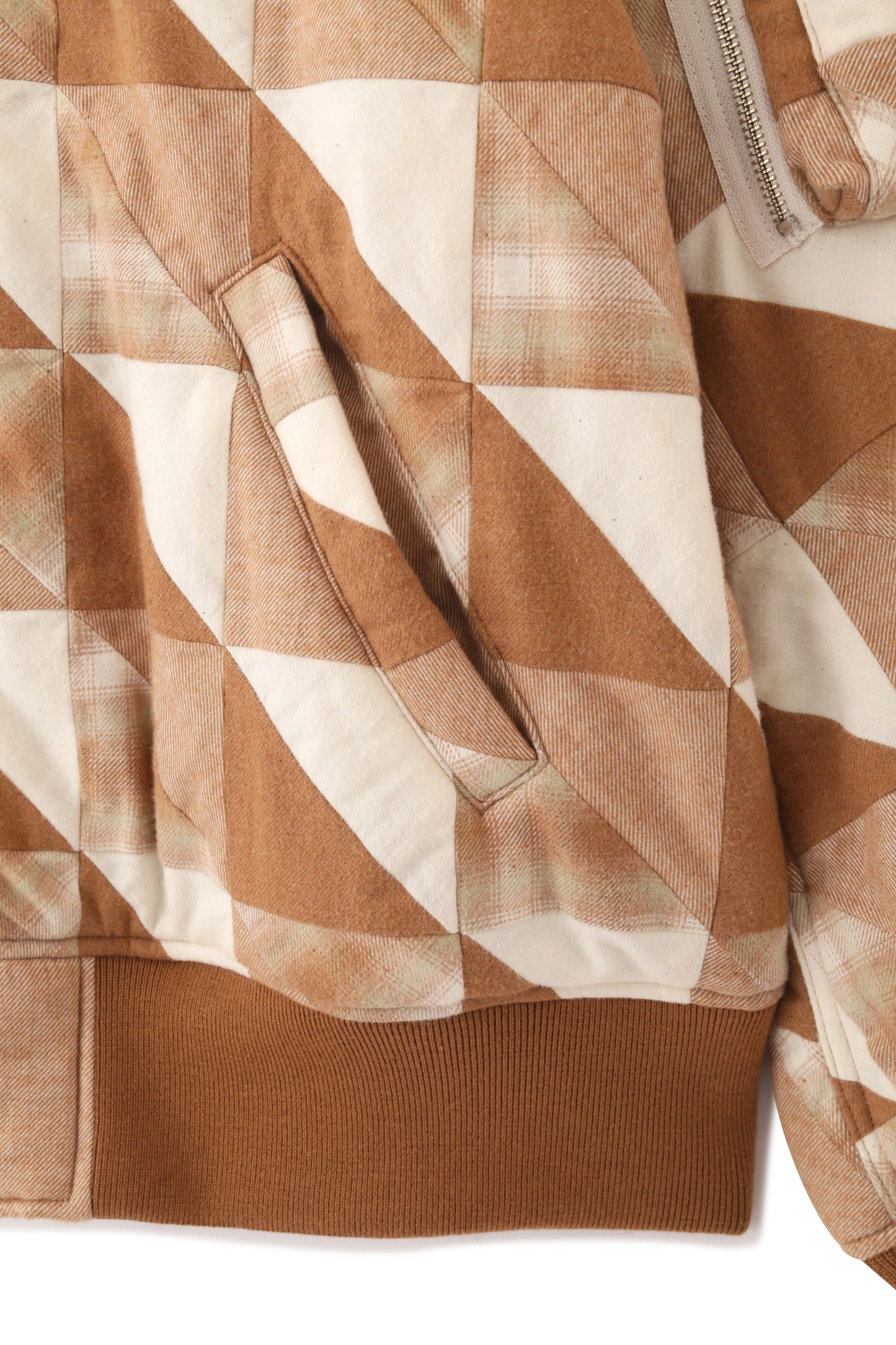 MA1 PATCHWORK BLOUSON -UNSTAINED ORGANIC COTTON-