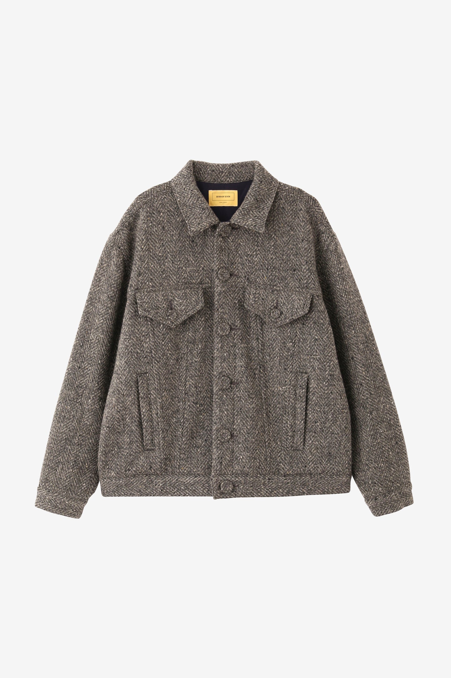3RD TYPE WOOL JACKET -Lomond top herringbone-