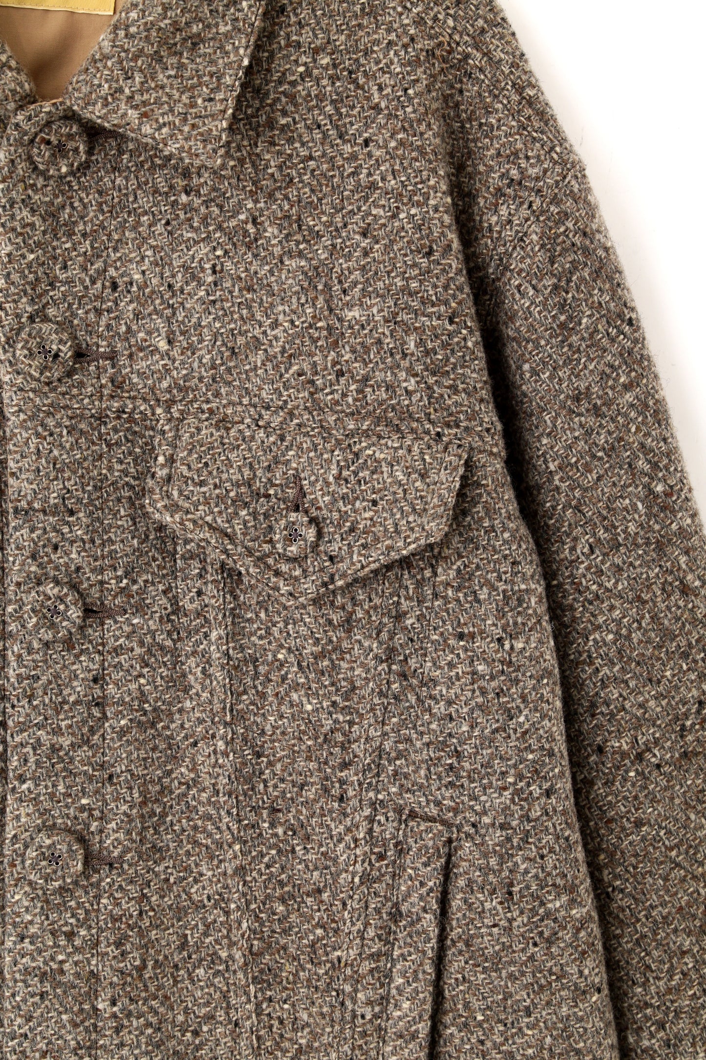 3RD TYPE WOOL JACKET -Lomond top herringbone-