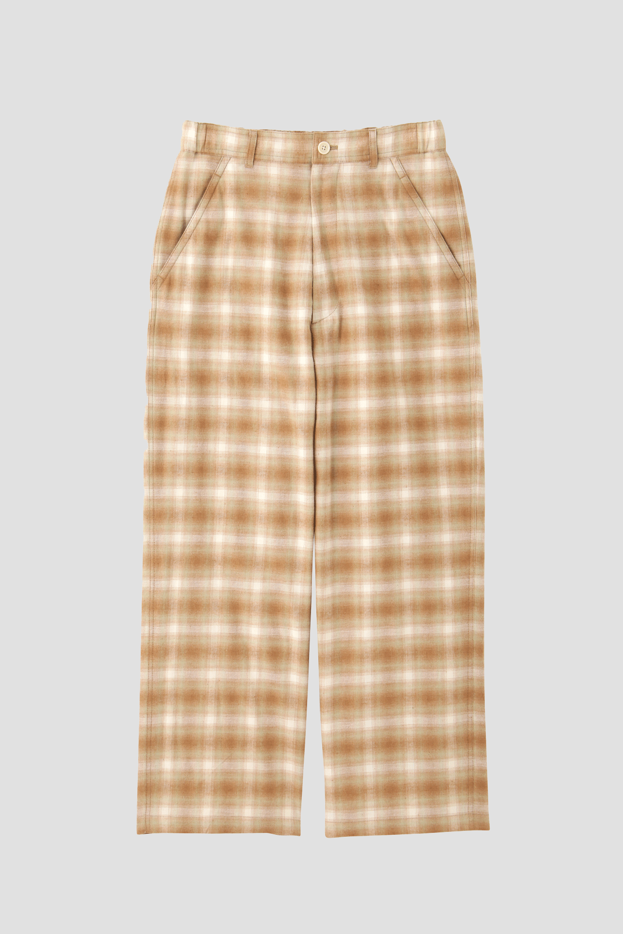 OMBRE CHECK EASY TROUSERS -UNSTAINED ORGANIC COTTON- | SEVEN BY SEVEN