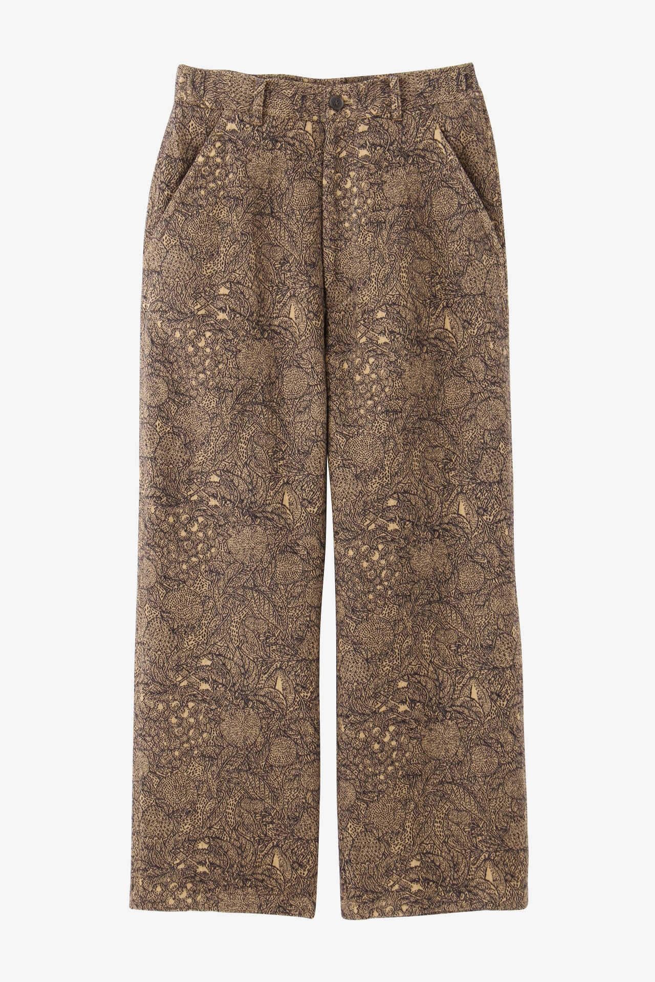 SASHIKO JQ EASY TROUSERS -FRUITS PATTERN-