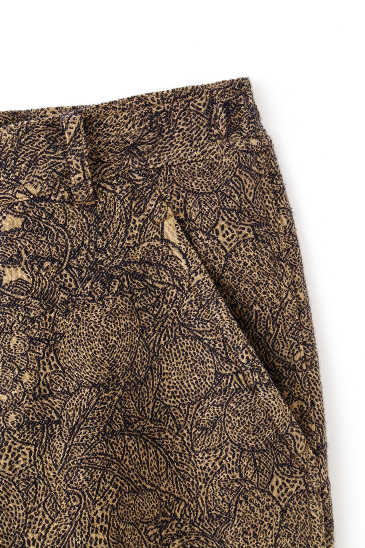 SASHIKO JQ EASY TROUSERS -FRUITS PATTERN-