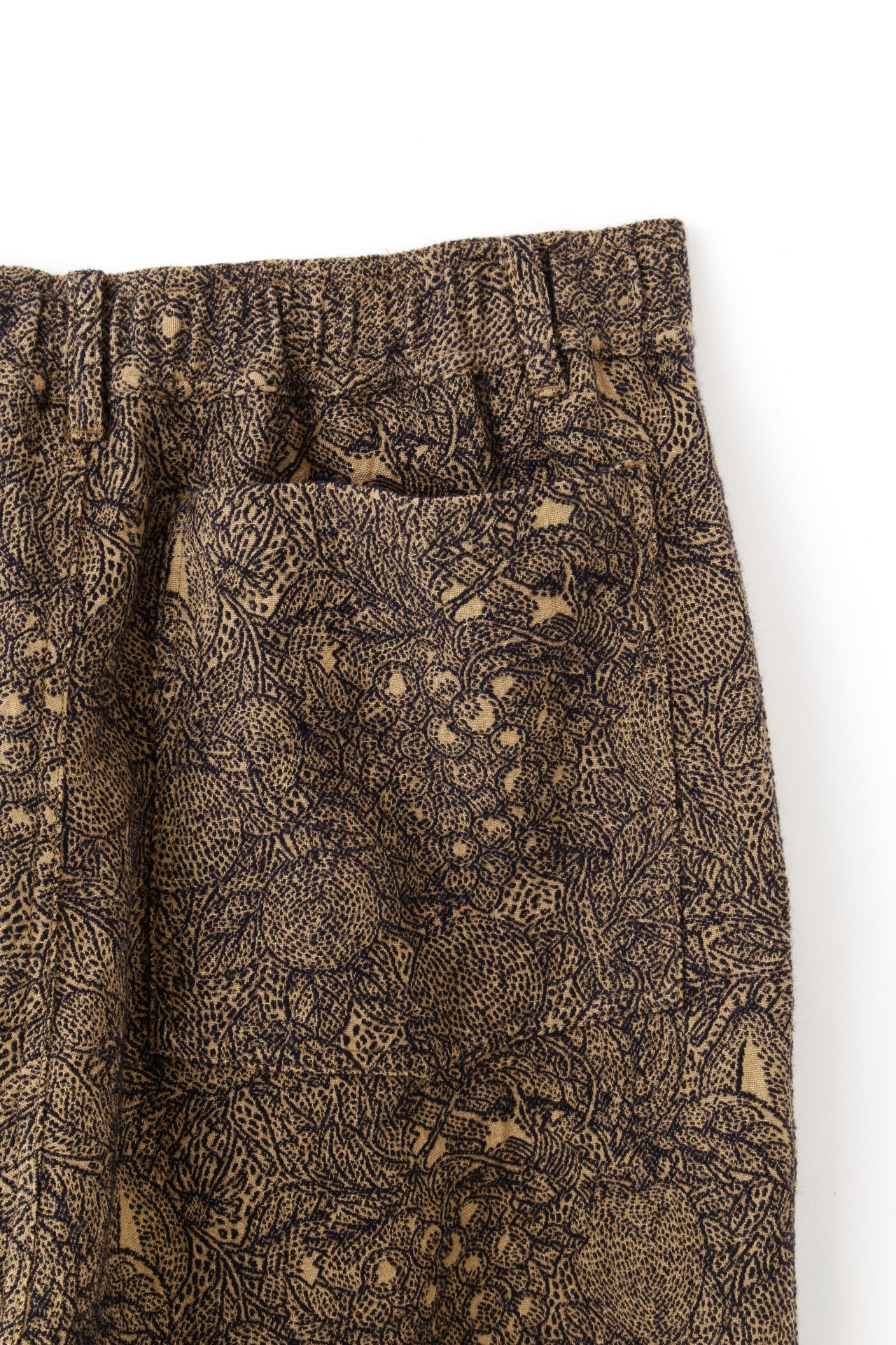 SASHIKO JQ EASY TROUSERS -FRUITS PATTERN-
