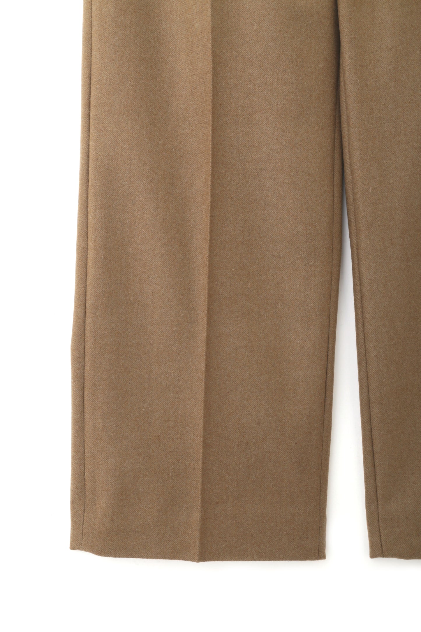 IN TUCK TROUSERS -POWDER MELTON-