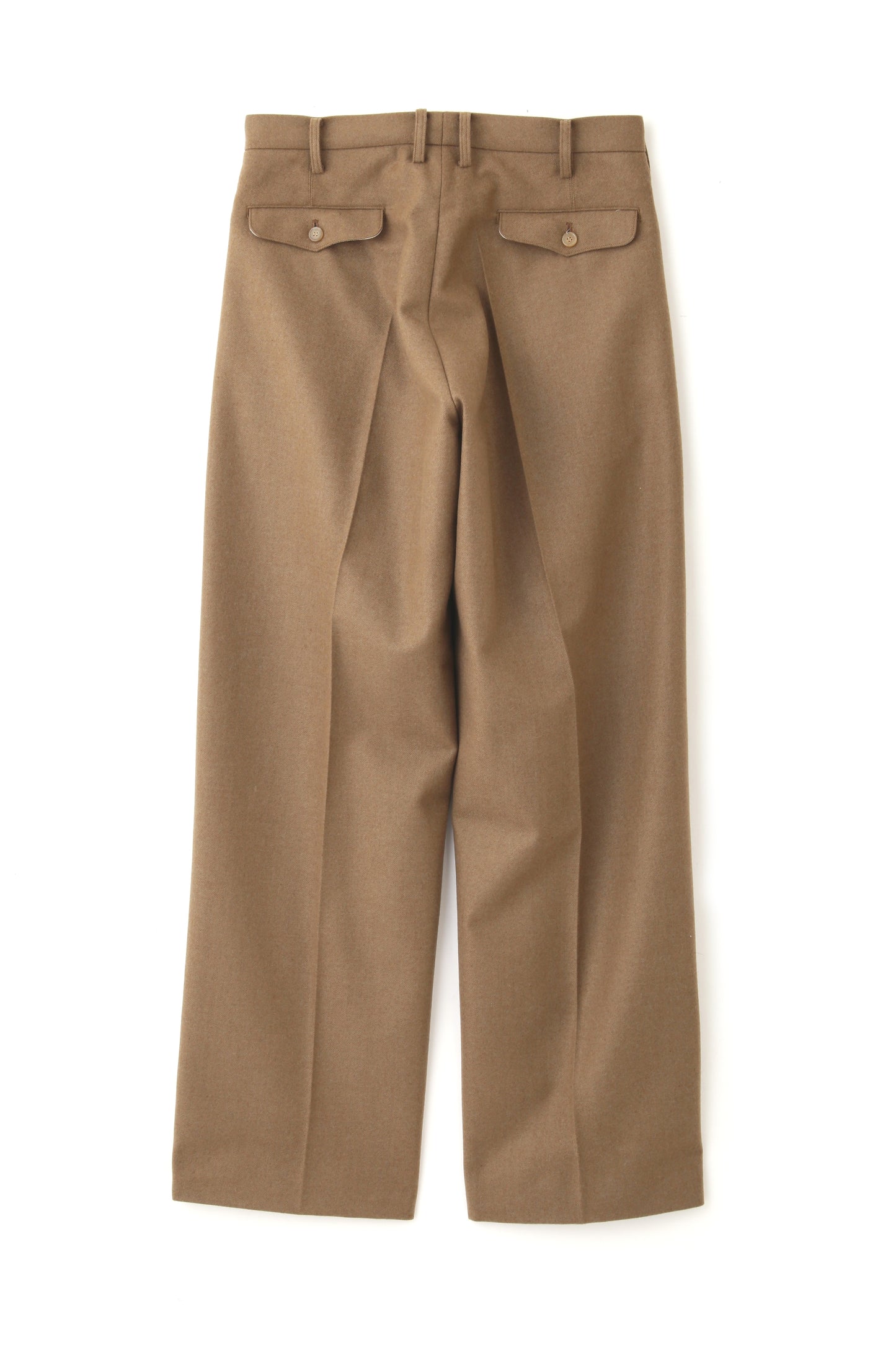 IN TUCK TROUSERS -POWDER MELTON-