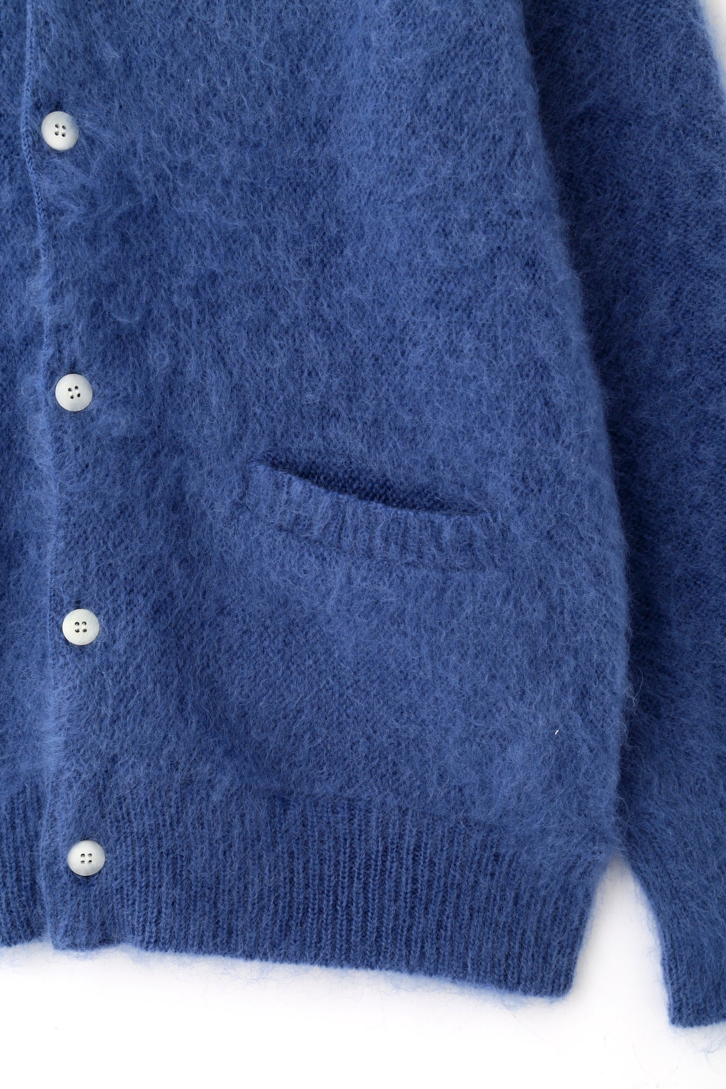 KNIT CARDIGAN -BRUSHED MOHAIR-
