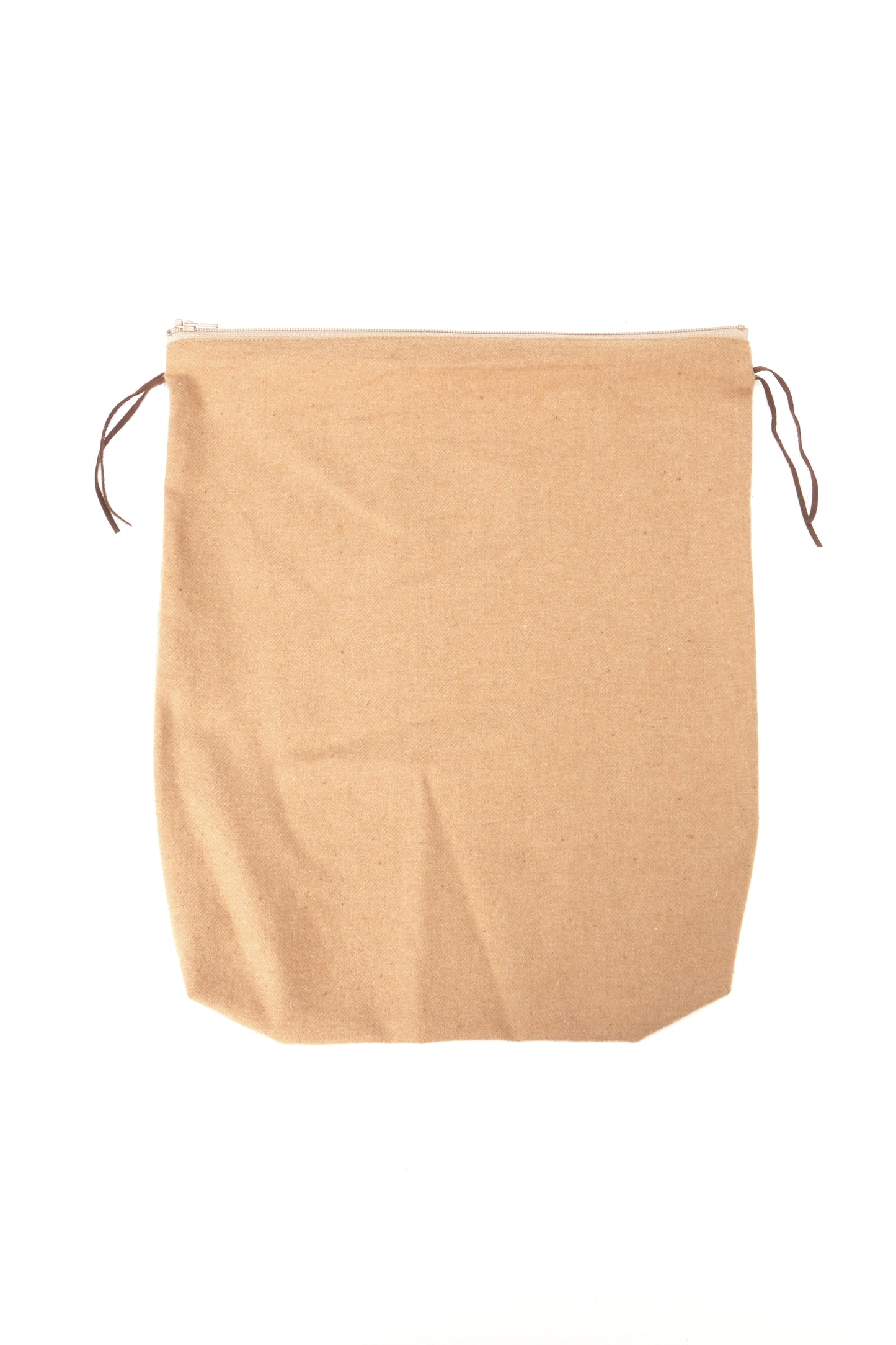 HANDMADE LEATHER SHOULDER L -UNSTAINED ORGANIC COTTON-