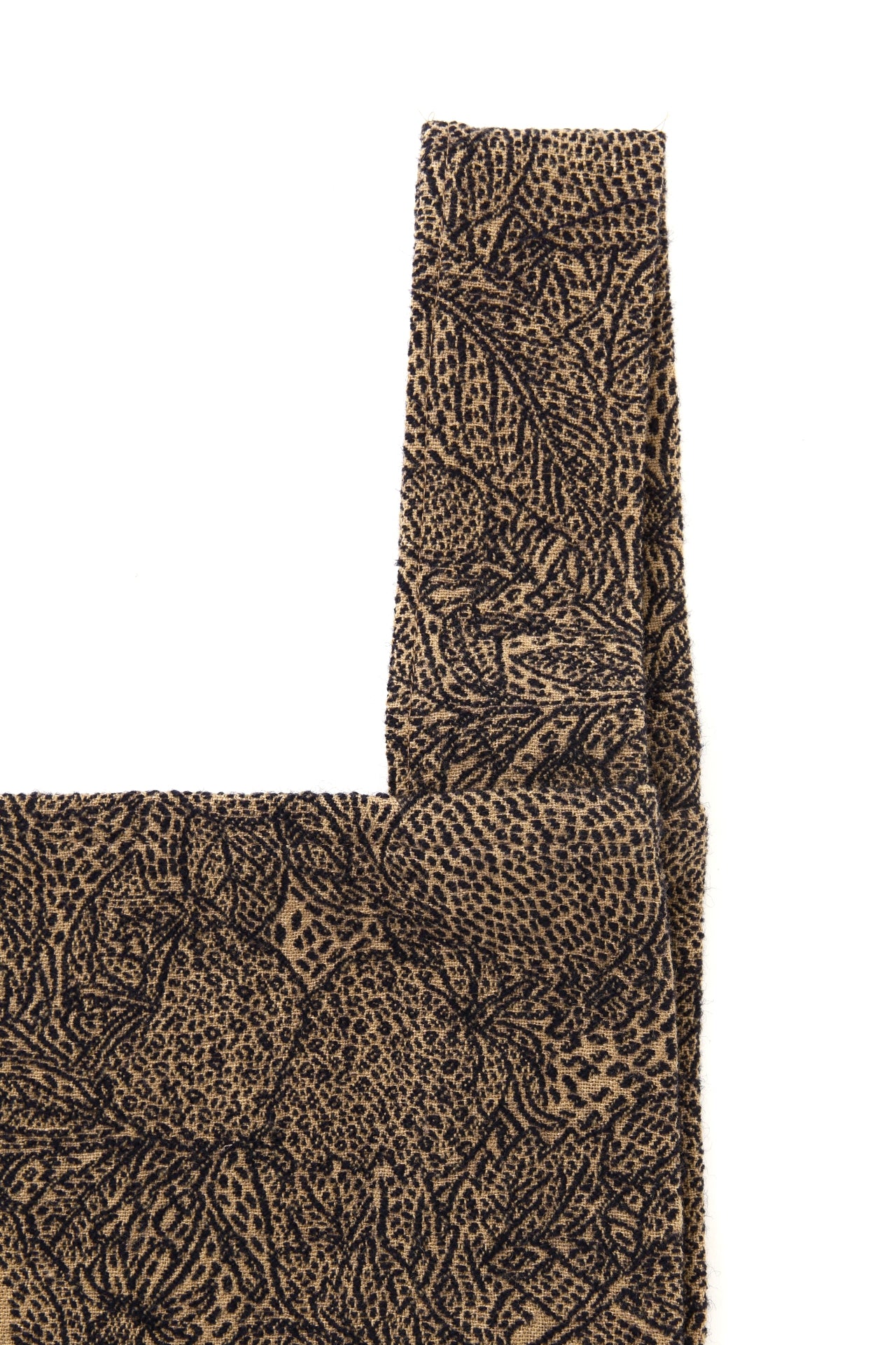 SASHIKO JACQUARD SHOPPING BAG -FRUITS PATTERN-