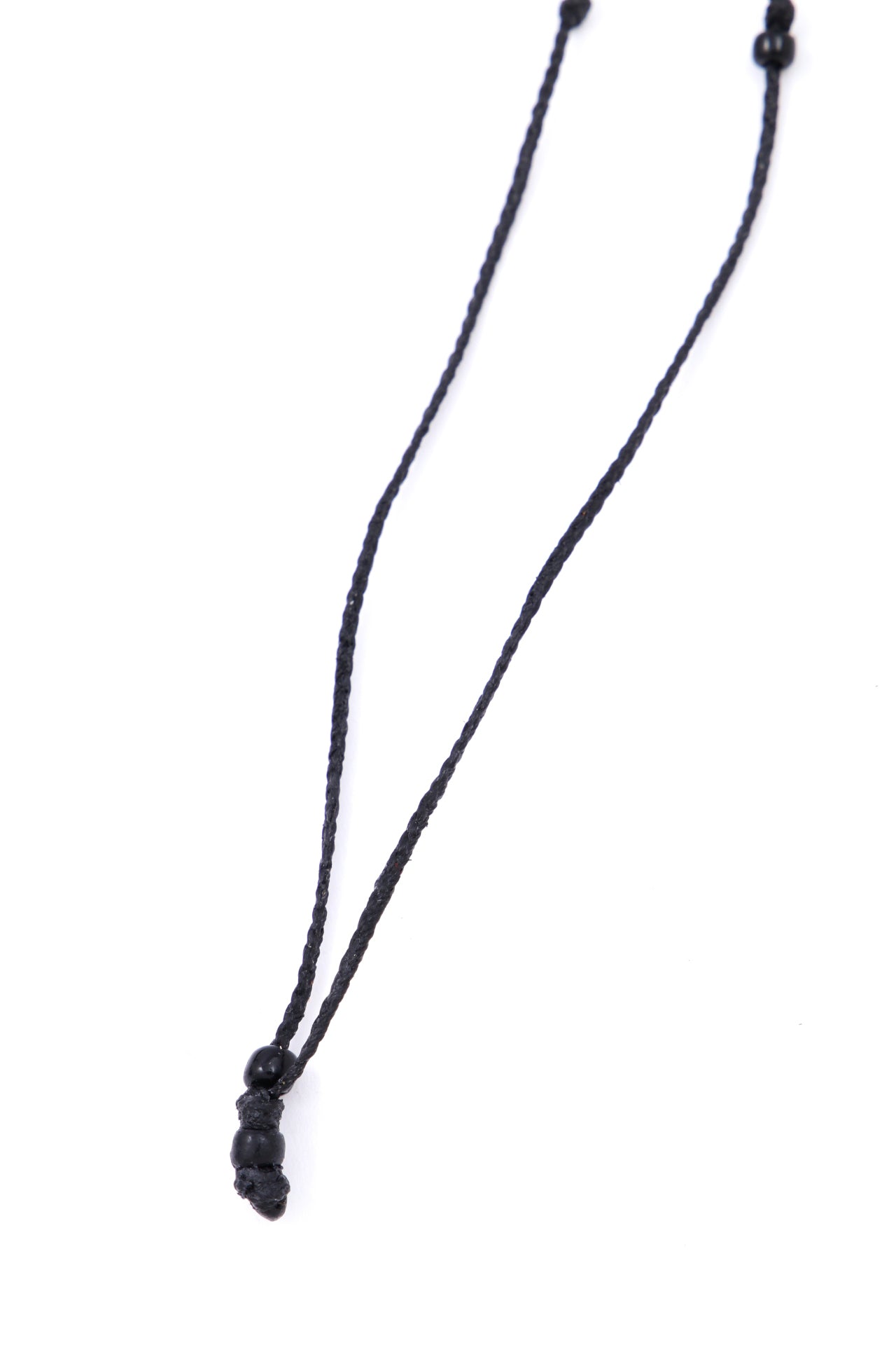 LEATHER BRAIDING TASSEL NECKLACE -Deer skin-