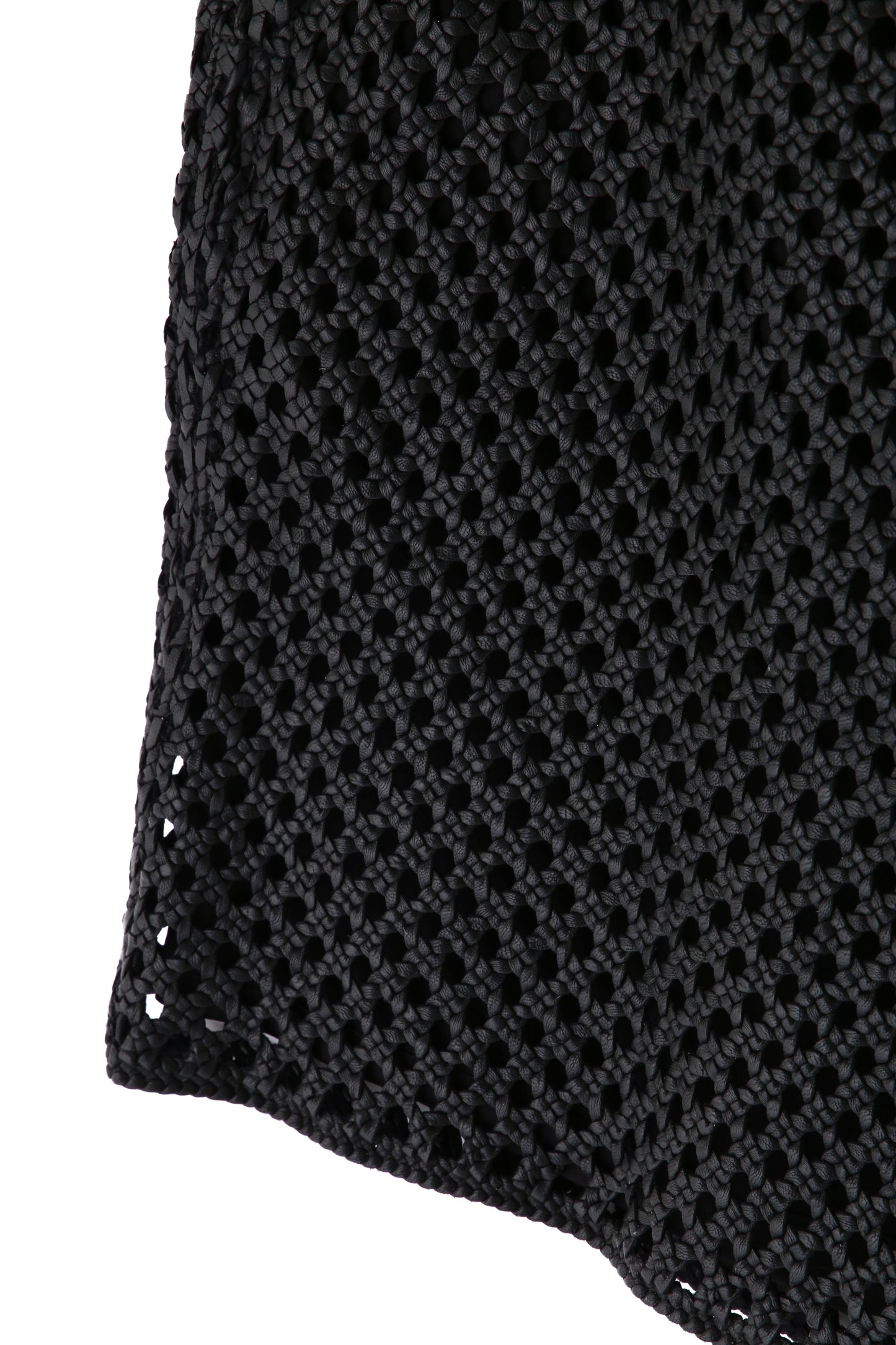 MACRAME LEATHER SHORT PANTS - Goat leather -