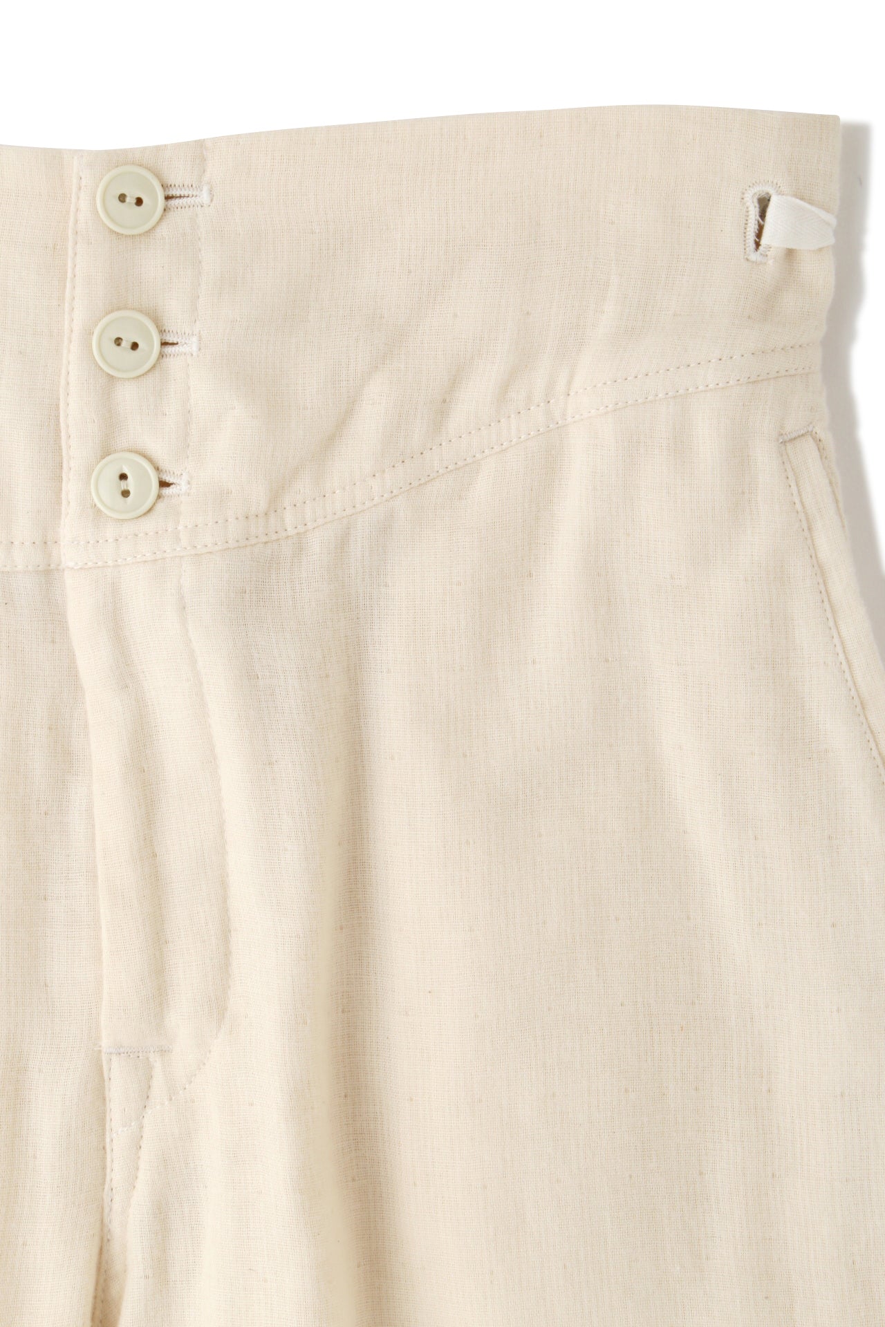 TRIPLE GAUZE MILITARY SHORT PANTS - Unstained organic cotton -