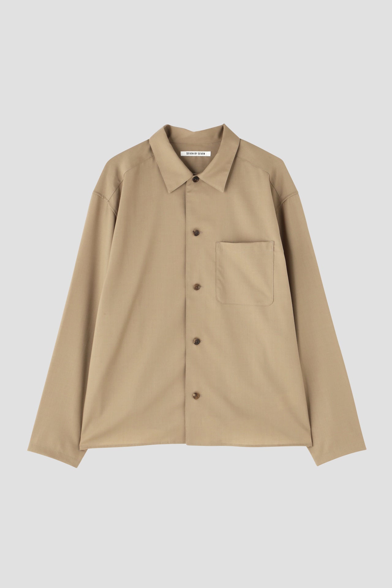 SHIRTS JACKET - Wool poplin -
