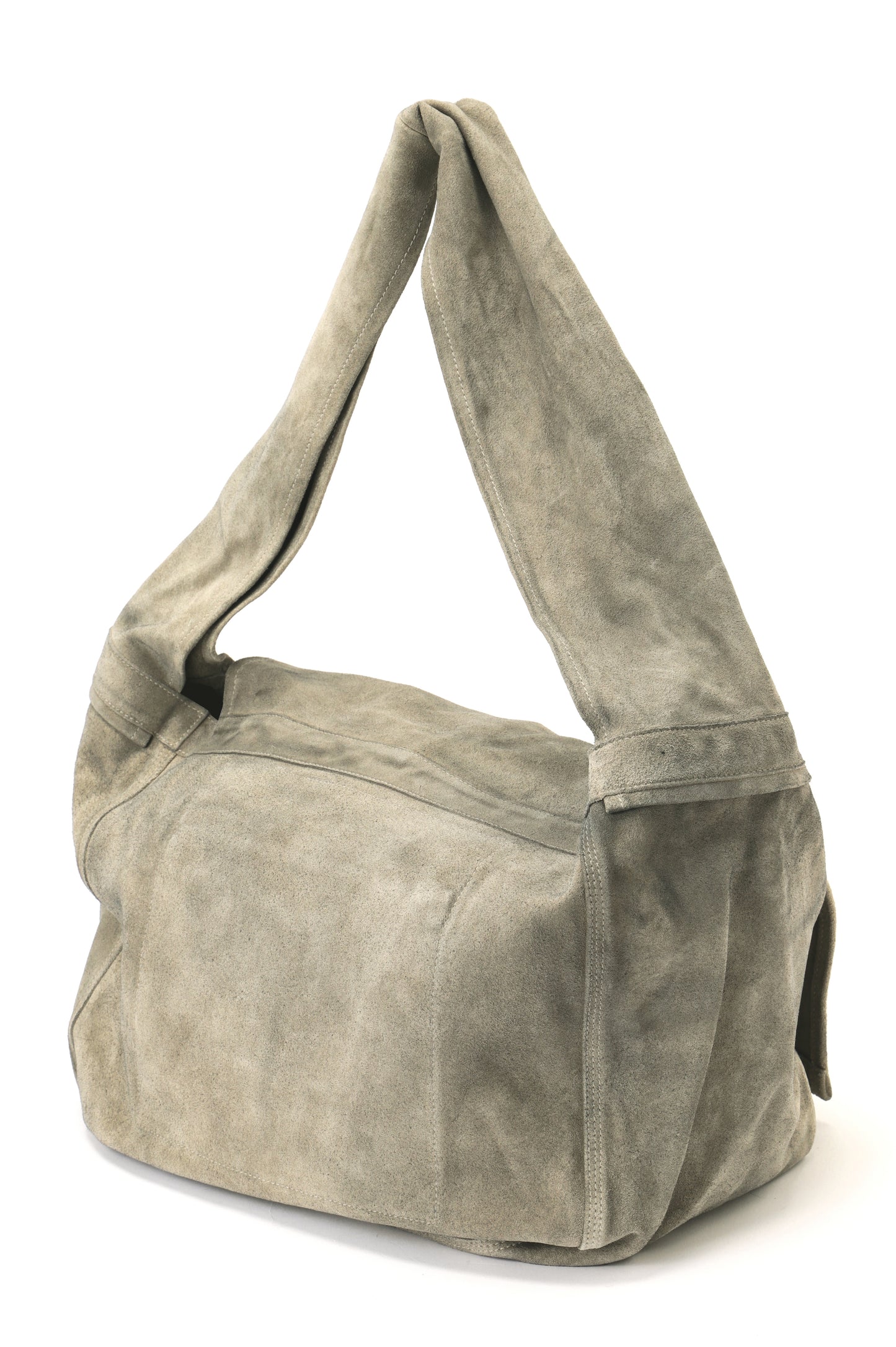 LEATHER SHOULDER BAG -Cow split leather-