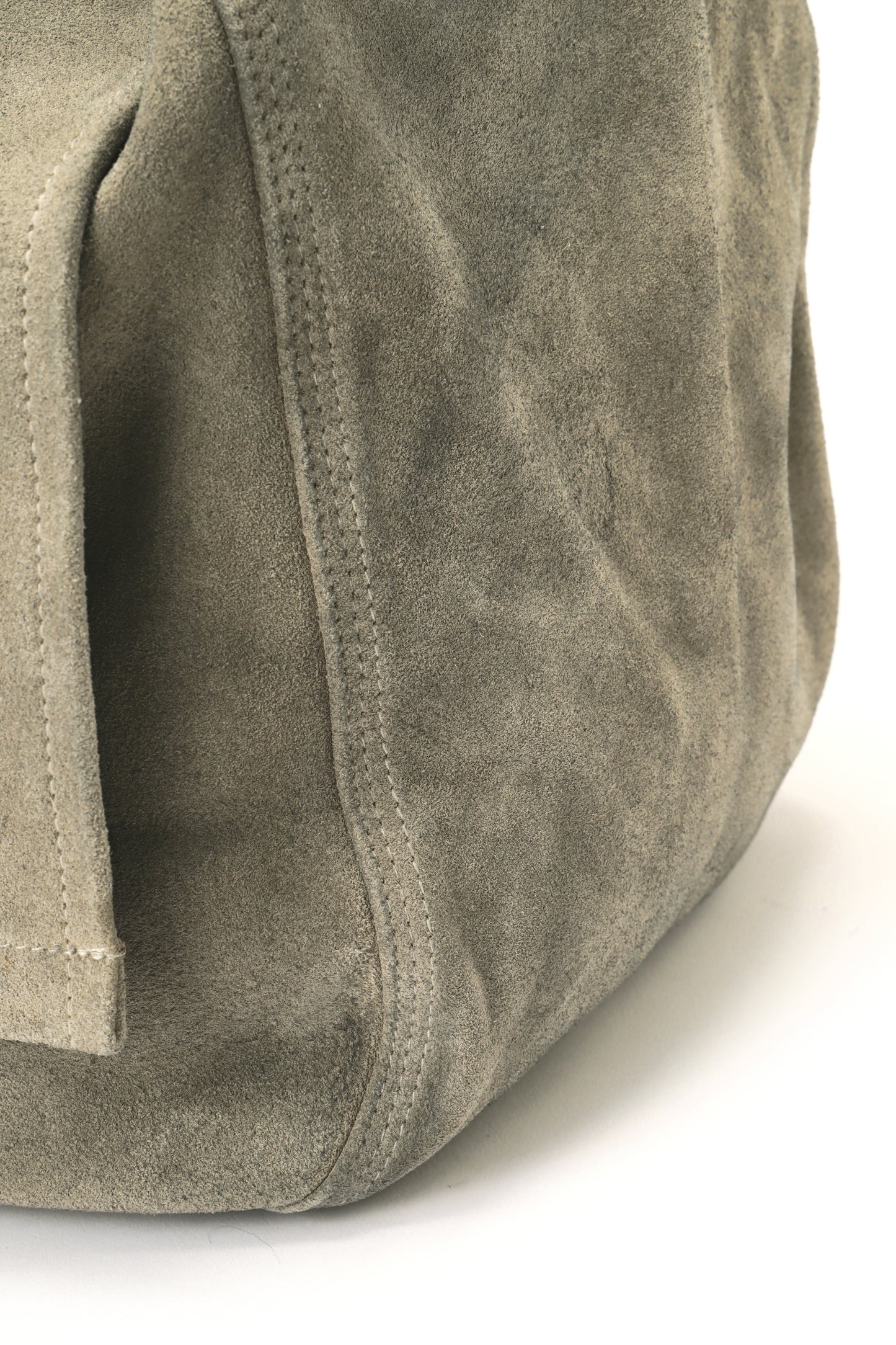 LEATHER SHOULDER BAG -Cow split leather-