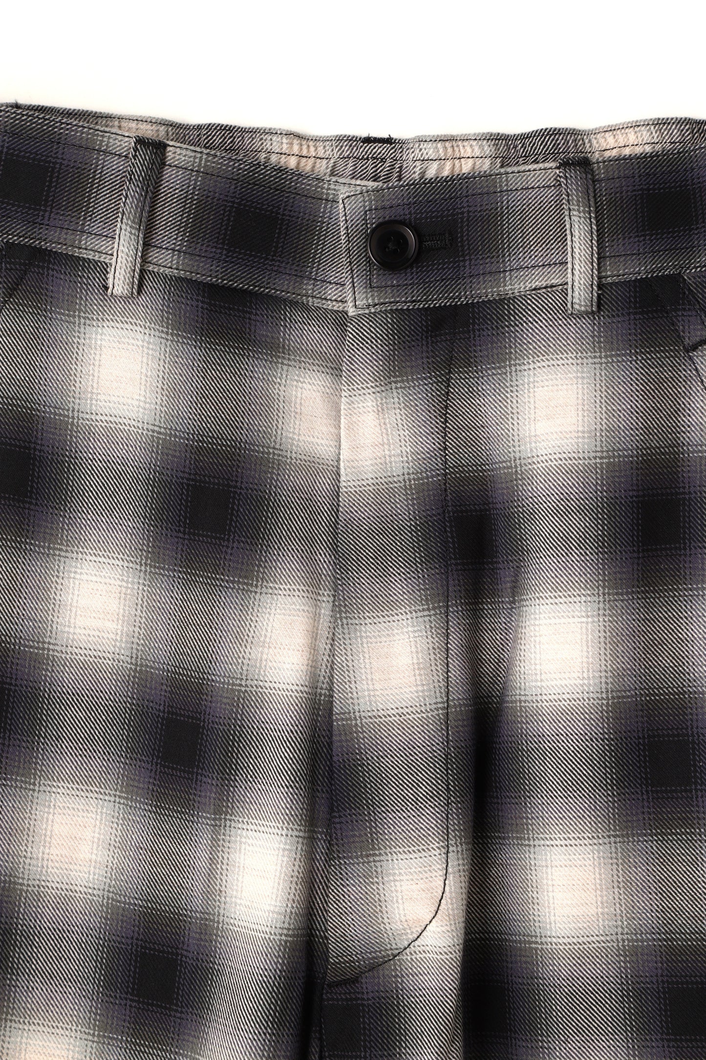 OMBRE CHECK EASY TROUSERS ‐Cotton / Yak‐