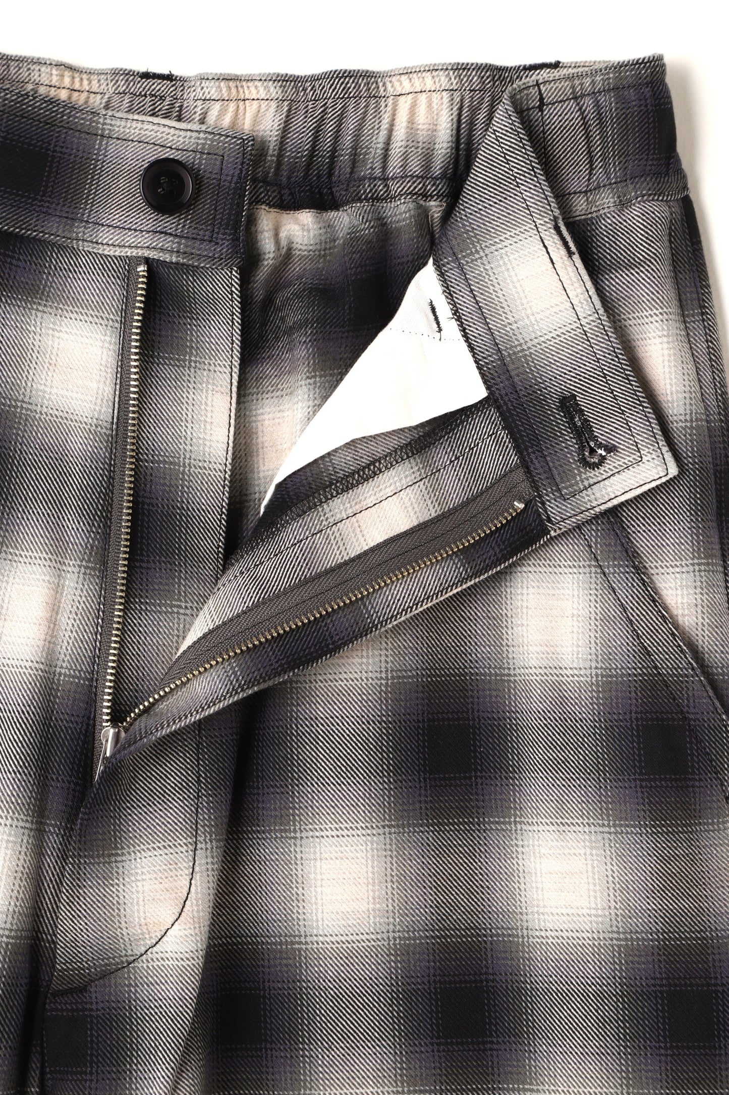 OMBRE CHECK EASY TROUSERS ‐Cotton / Yak‐