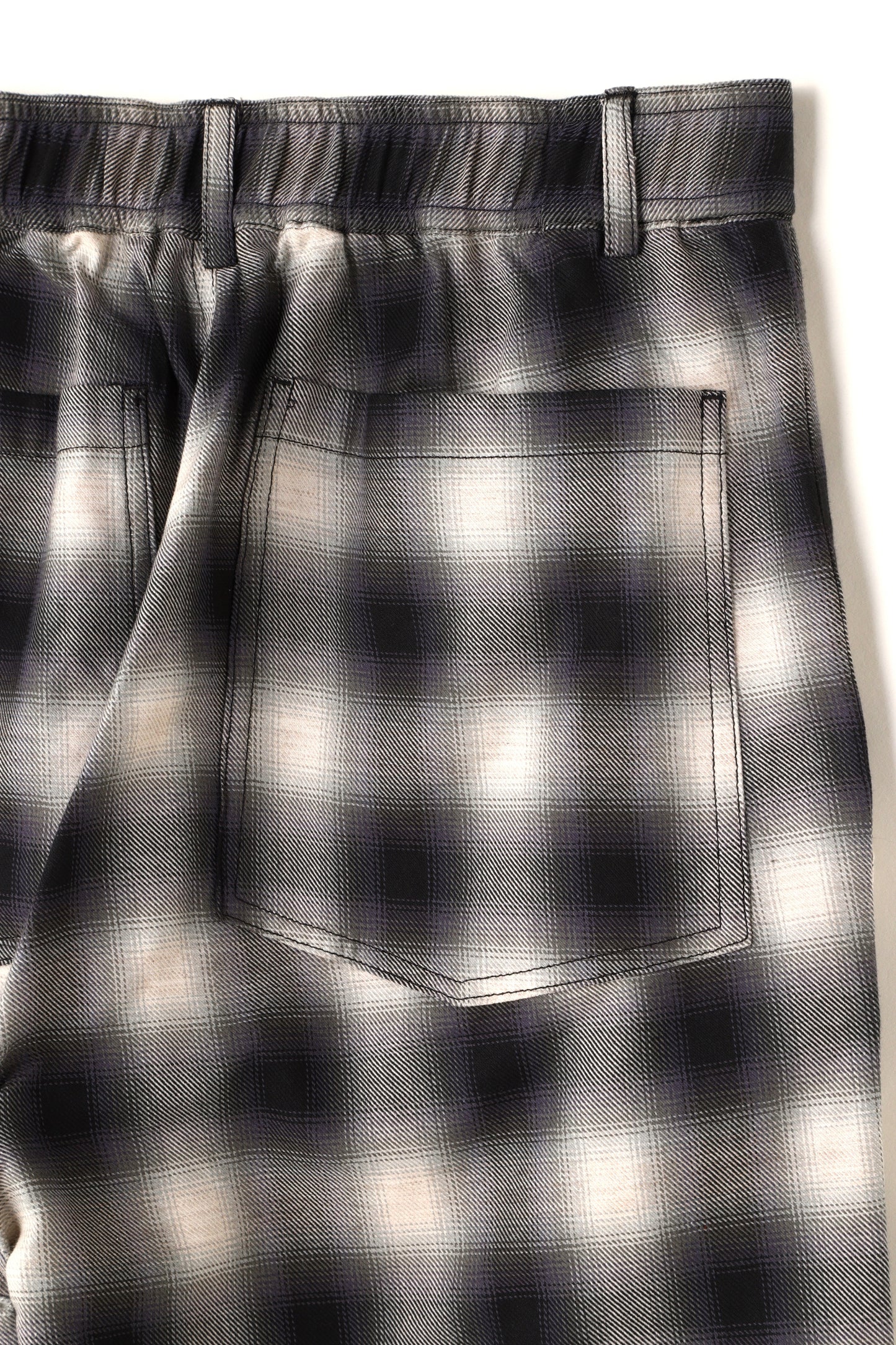 OMBRE CHECK EASY TROUSERS ‐Cotton / Yak‐