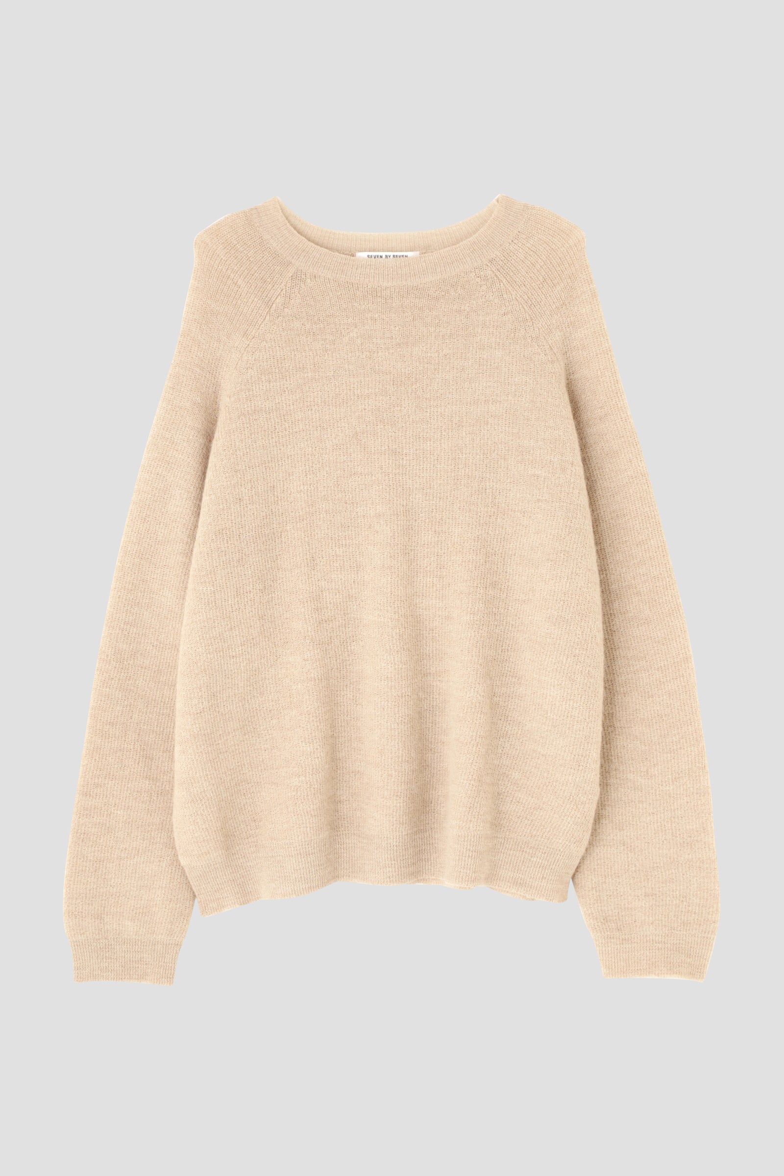 Crew neck jumper, 100% Alpaca FINE ALPACA CREW NECK JUMPER