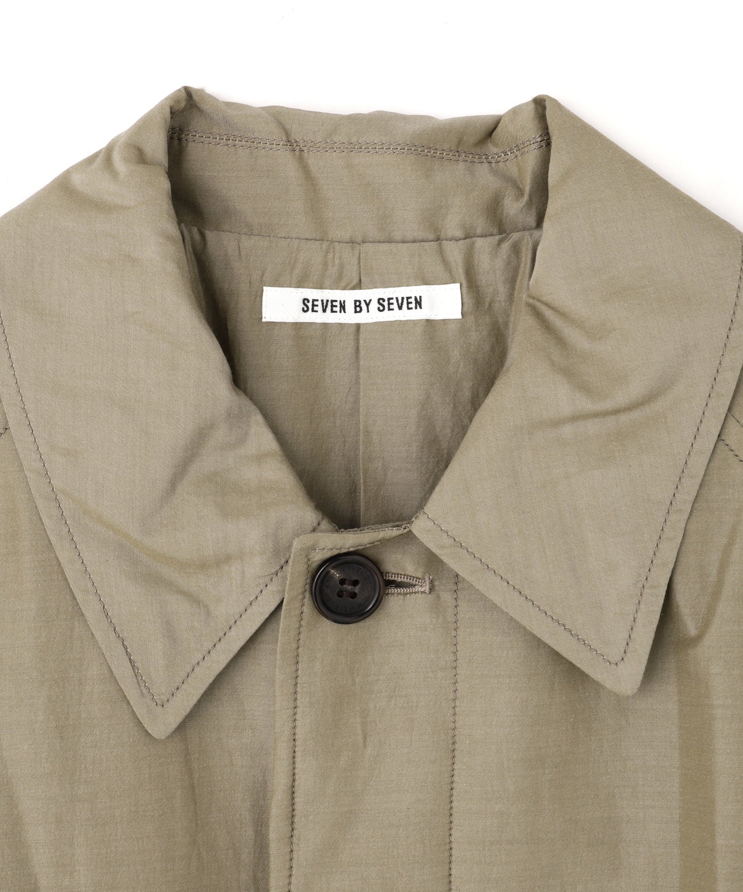 DOUBLE FACE BAL COLLAR COAT - Silk / Cotton -