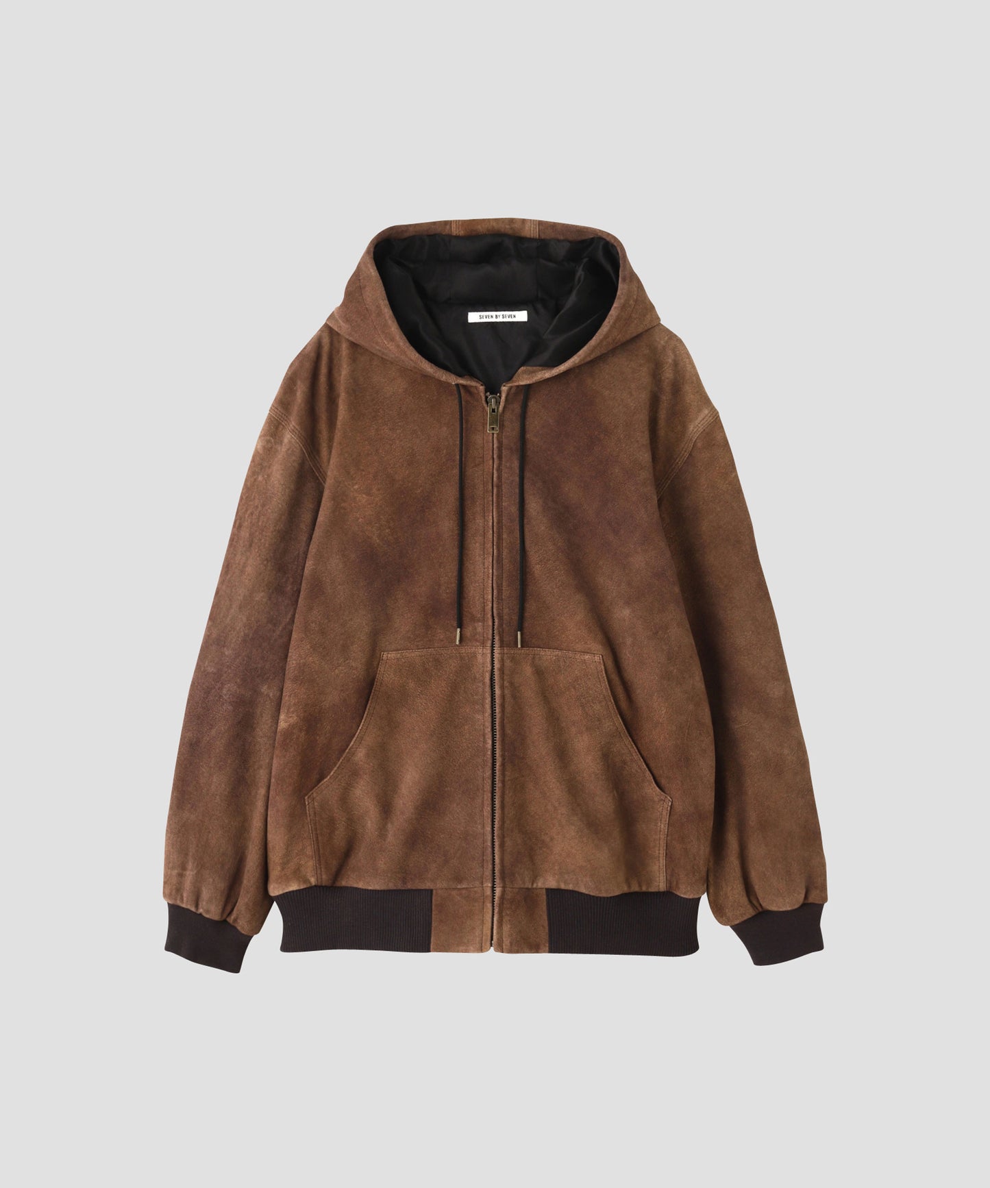 LEATHER ACTIVE JACKET - Goat suede Antique finish -