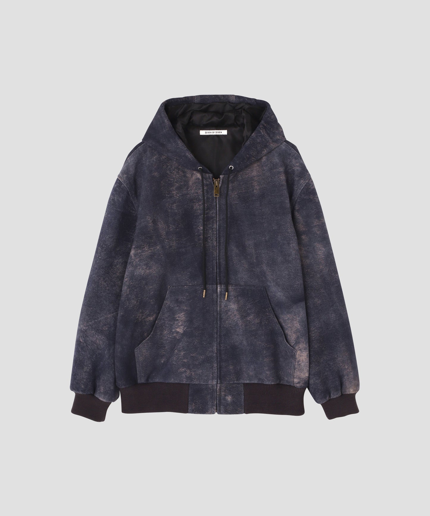 LEATHER ACTIVE JACKET - Goat suede Antique finish -