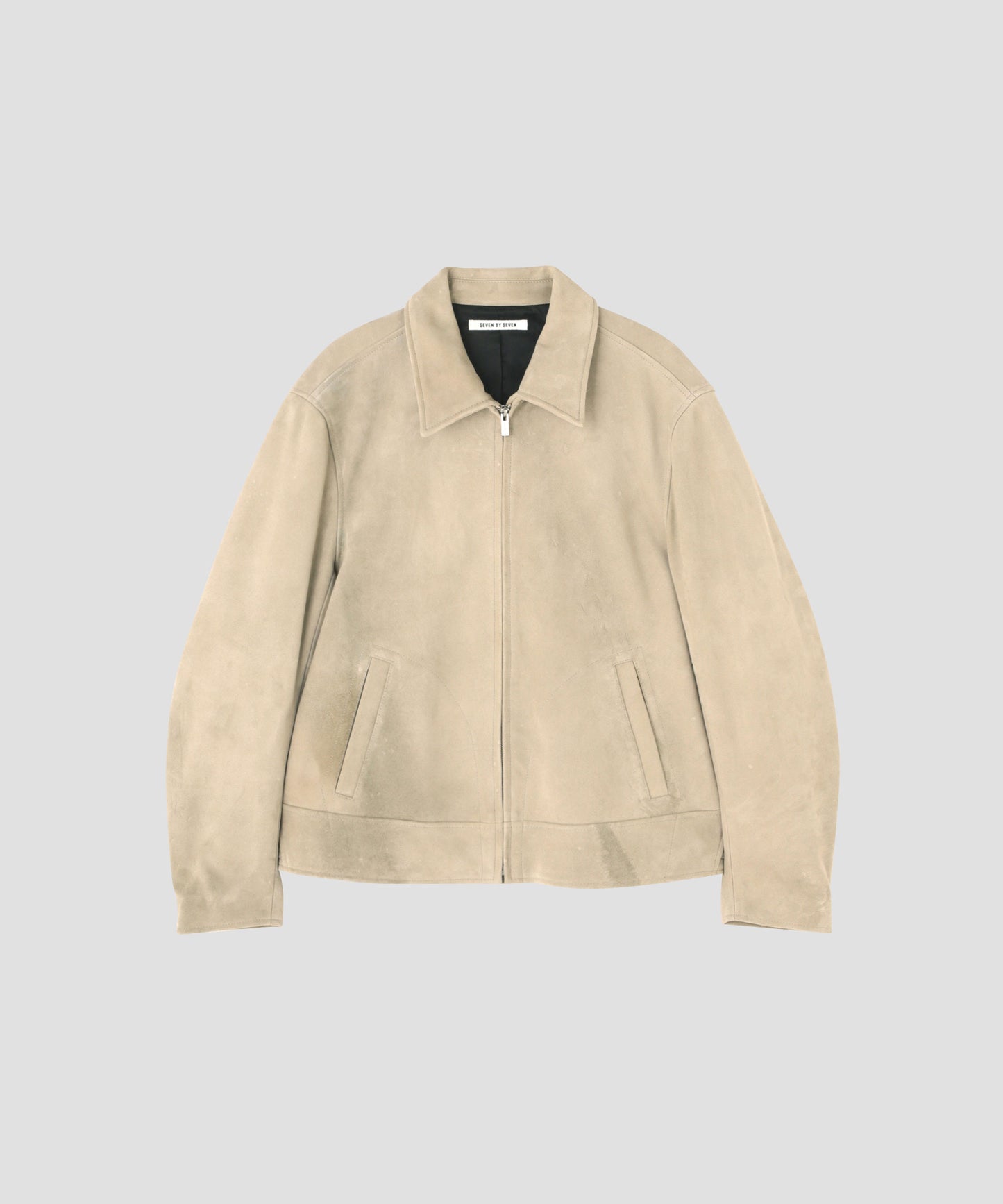 SUEDE LEATHER RIDERS JACKET - Cashmere finish -