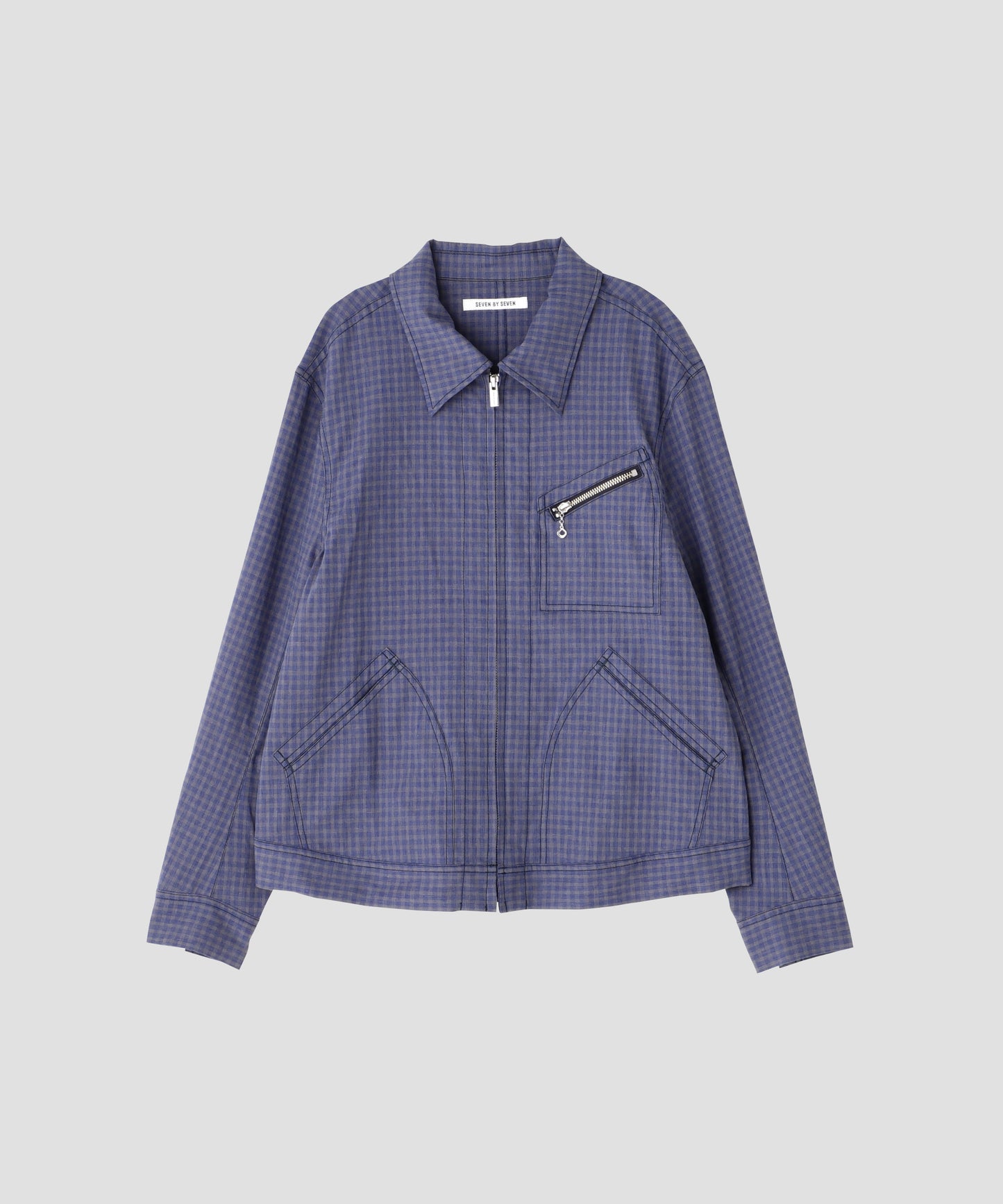 91-B TYPE CHECK JACKET - Cotton / Linen Gingham check -