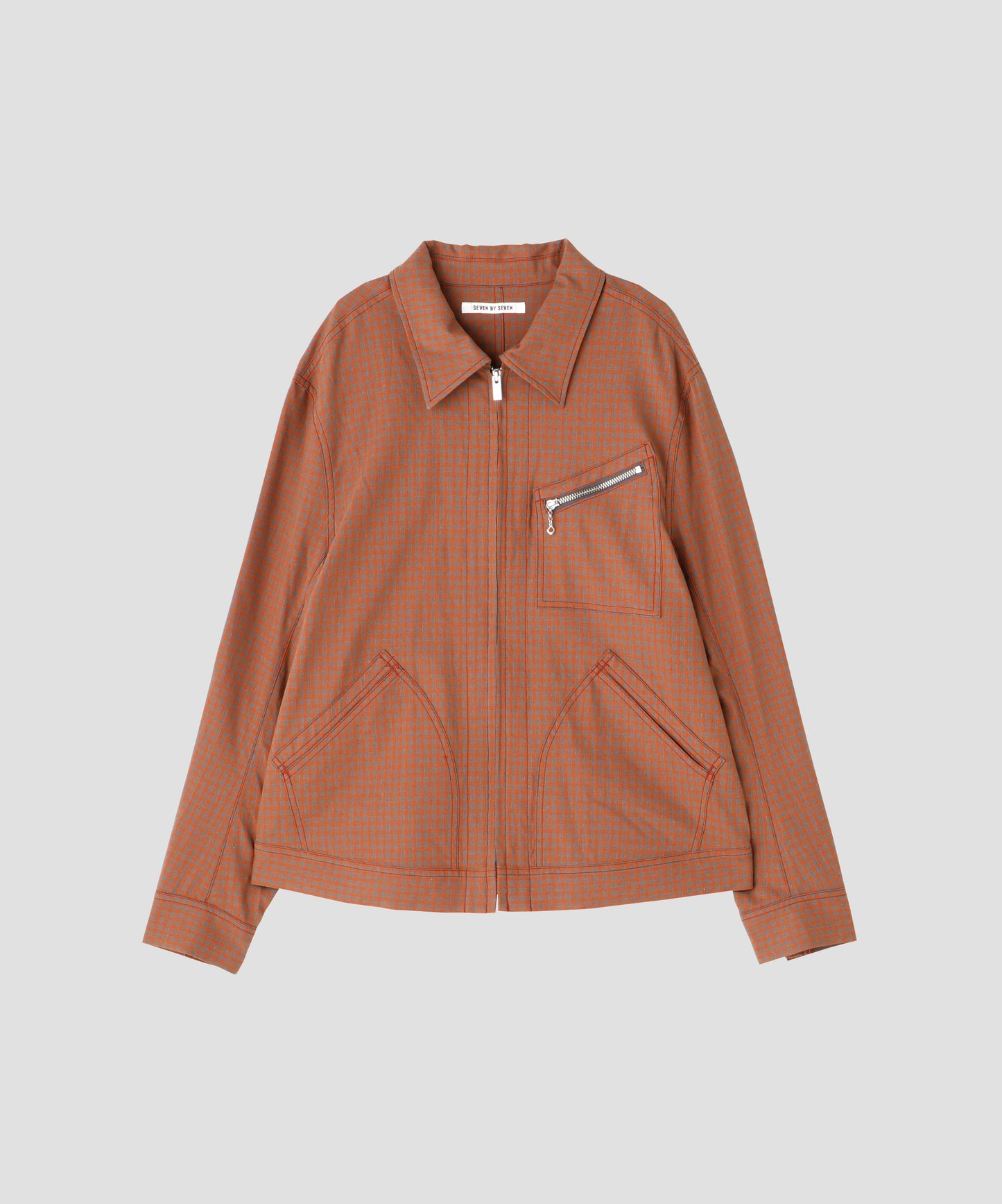 91-B TYPE CHECK JACKET - Cotton / Linen Gingham check -