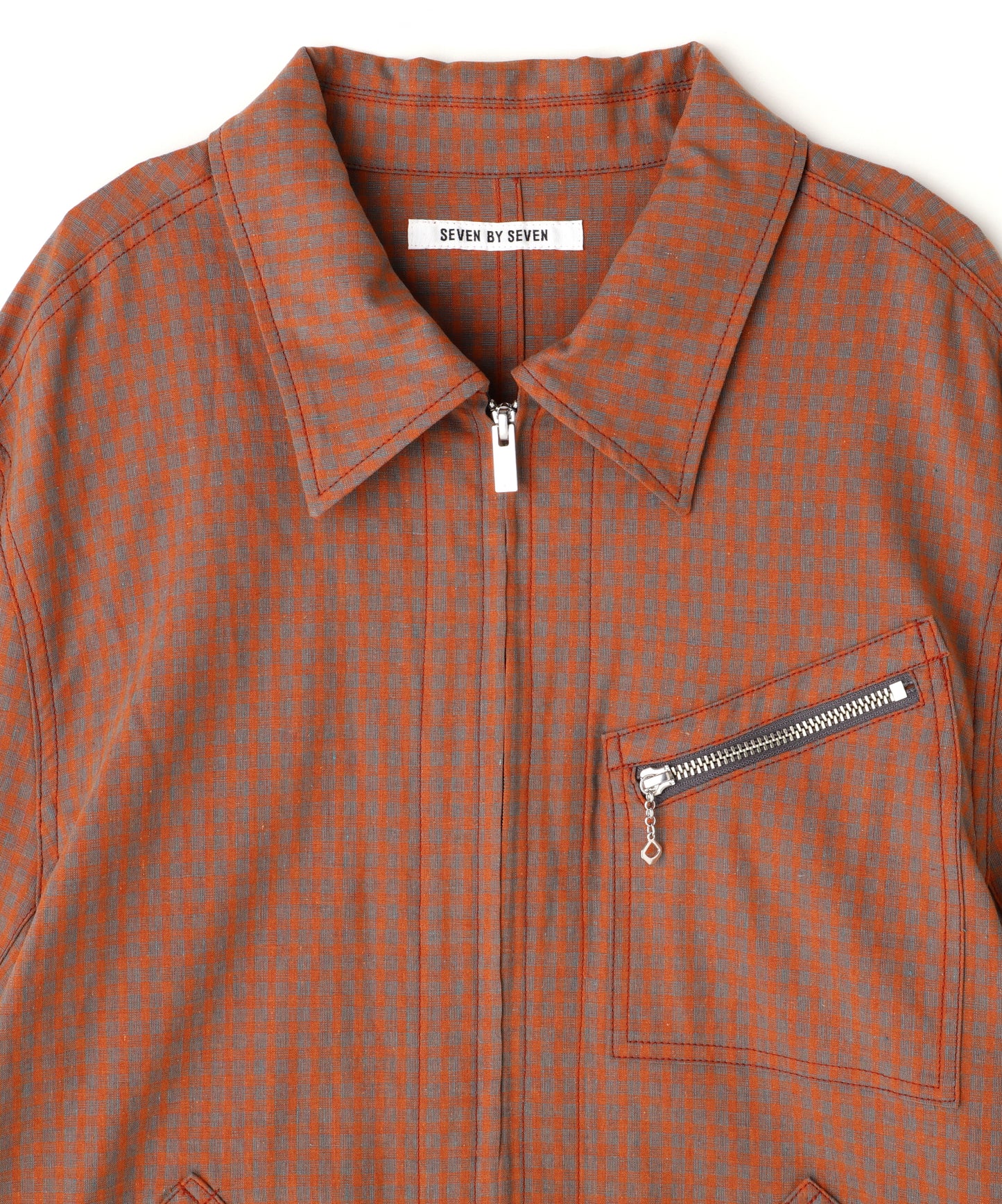 91-B TYPE CHECK JACKET - Cotton / Linen Gingham check -