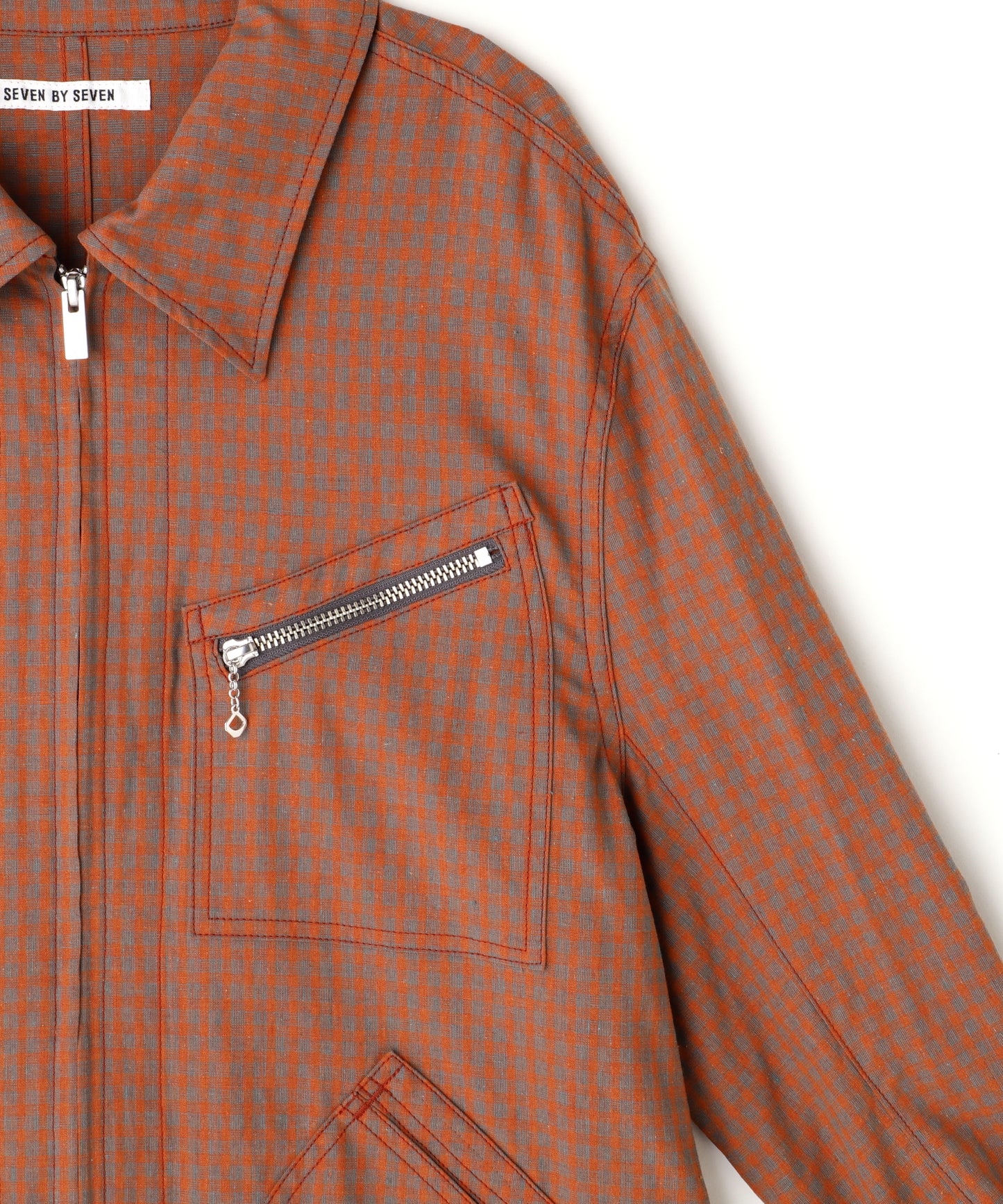 91-B TYPE CHECK JACKET - Cotton / Linen Gingham check -
