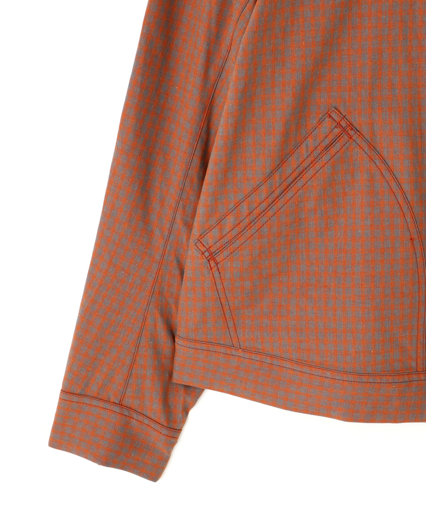 91-B TYPE CHECK JACKET - Cotton / Linen Gingham check -