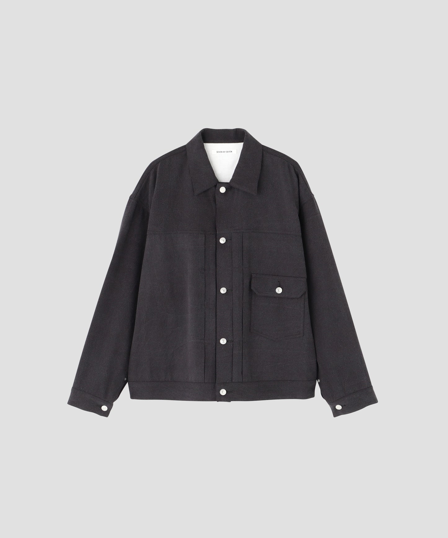 1ST TYPE SILK JACKET - Silk noil denim -