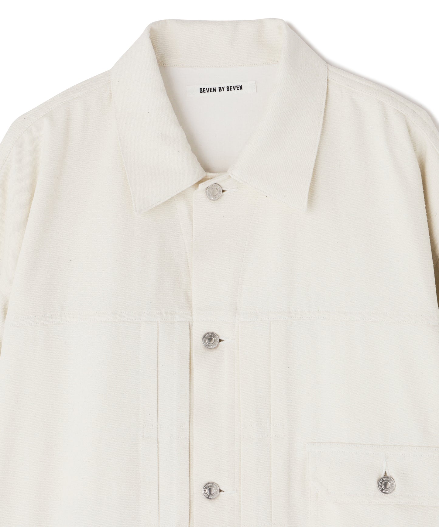 1ST TYPE SILK JACKET - Silk noil denim -